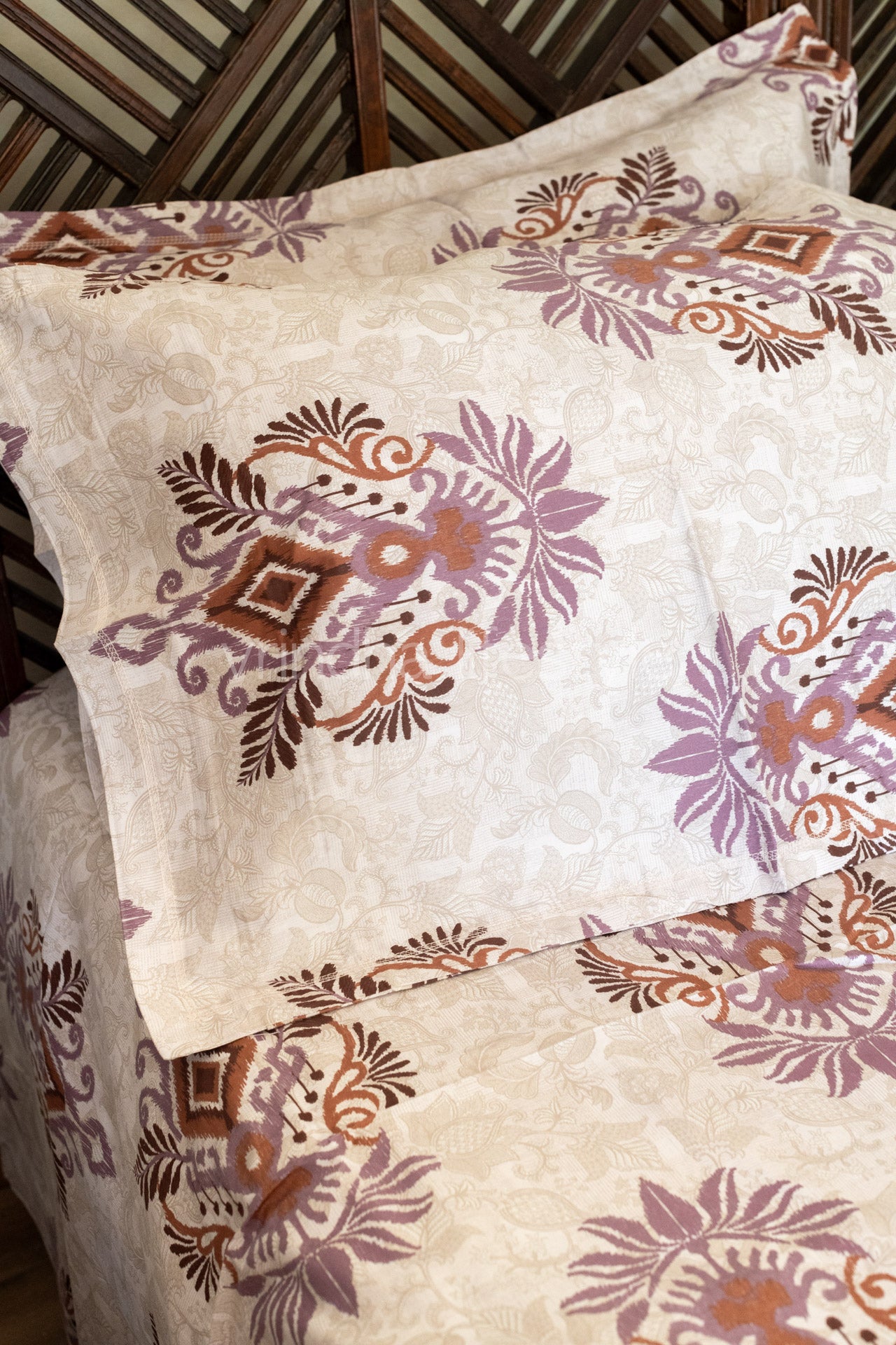 Soft Satin cotton bedsheet -300 TC-Super King