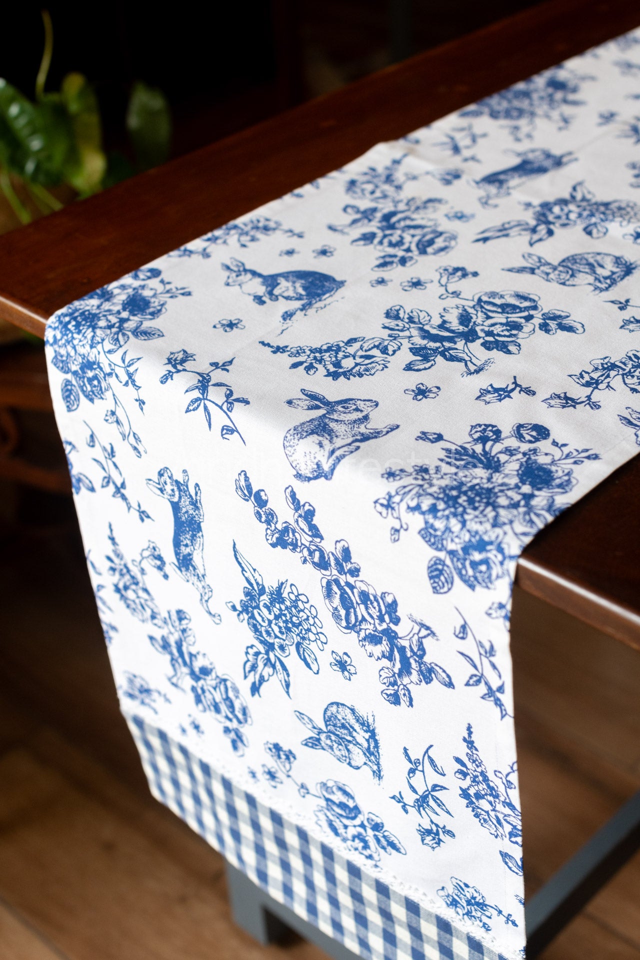 Cotton printed table runner -15x60 inches