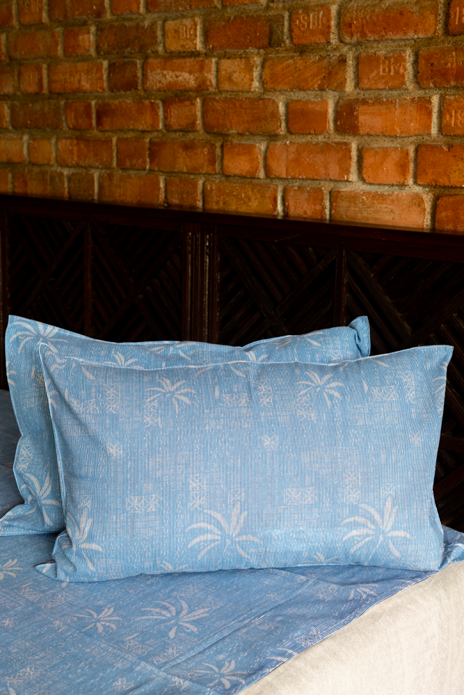 COTTON PRINTED BEDSHEET WITH PLAIN BORDER-King size