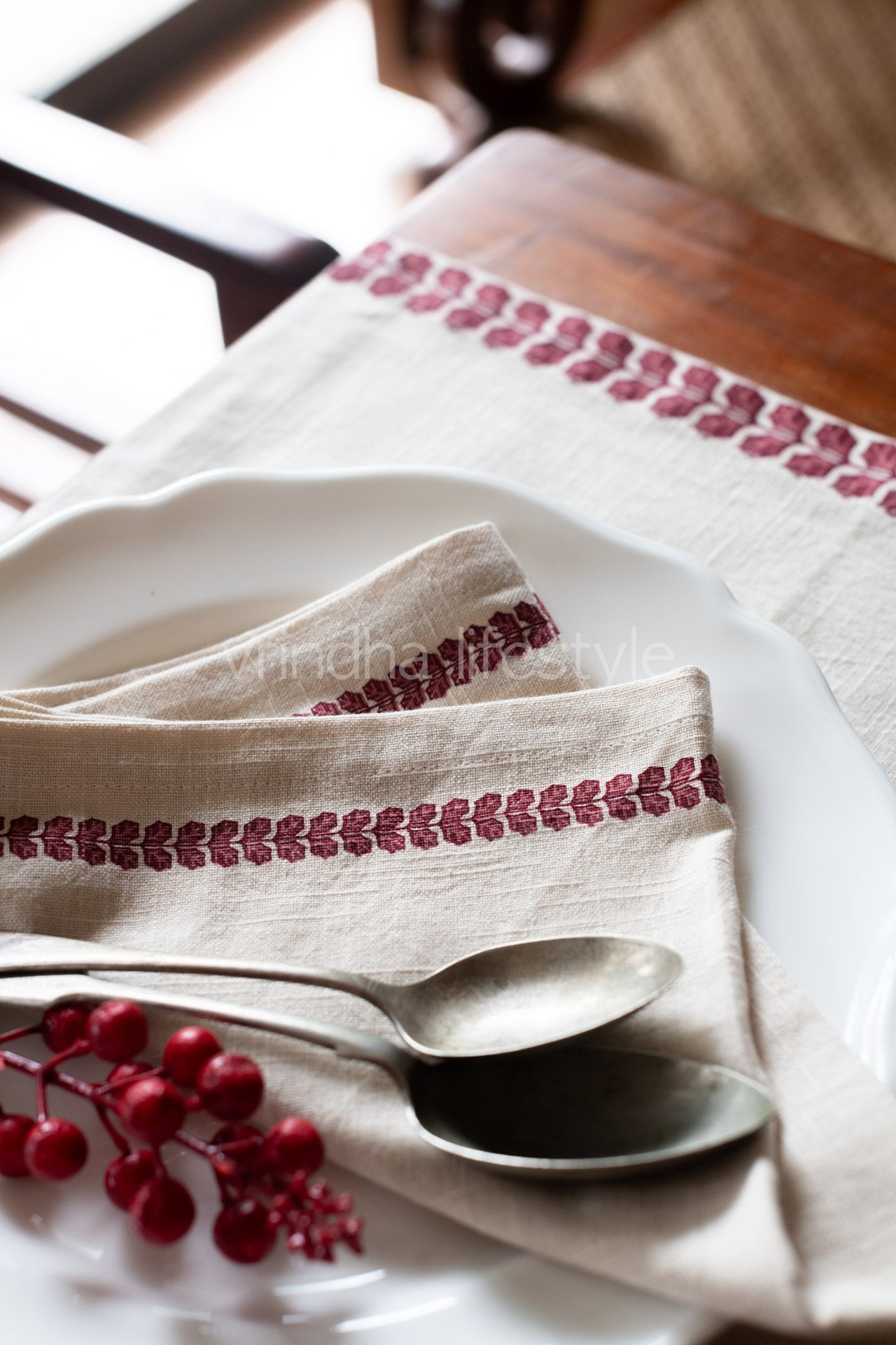 TABLE NAPKIN SET- Printed cotton Set of 6