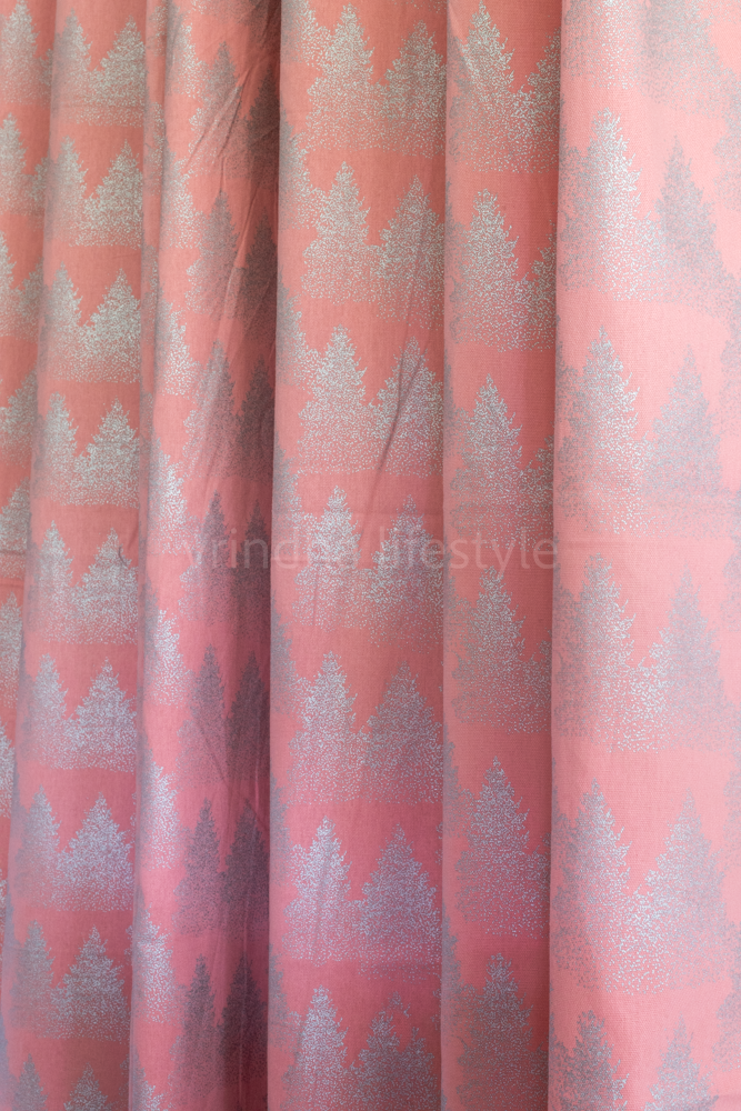 COTTON PRINTED CURTAIN-7.5 ft -Single unit