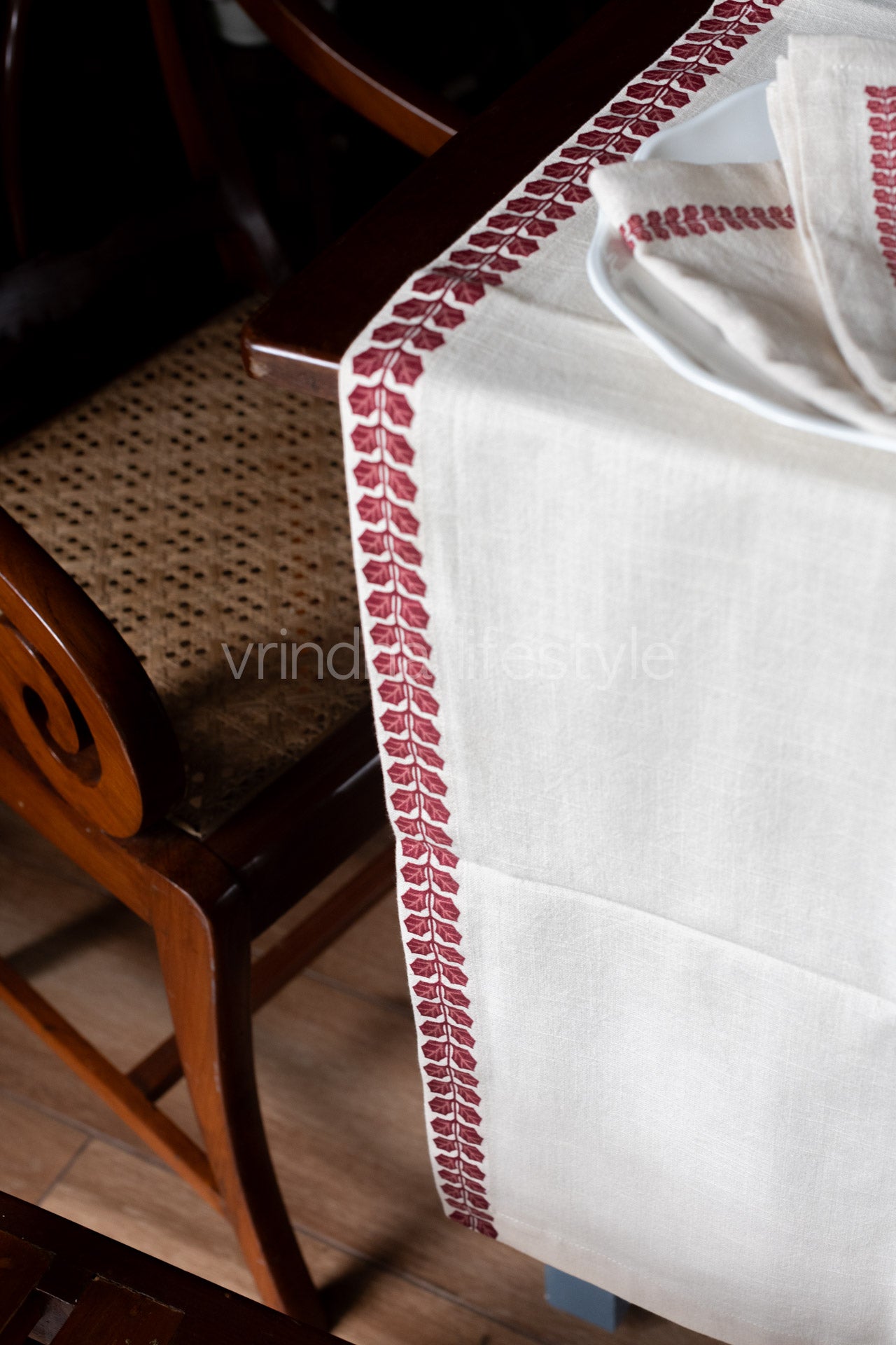Printed cotton table runner-18.5x92 inches-customisable