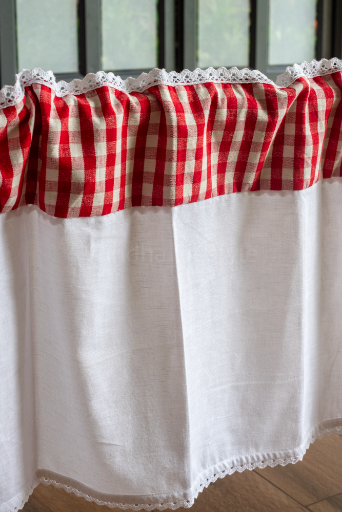 reversible kitchen valance