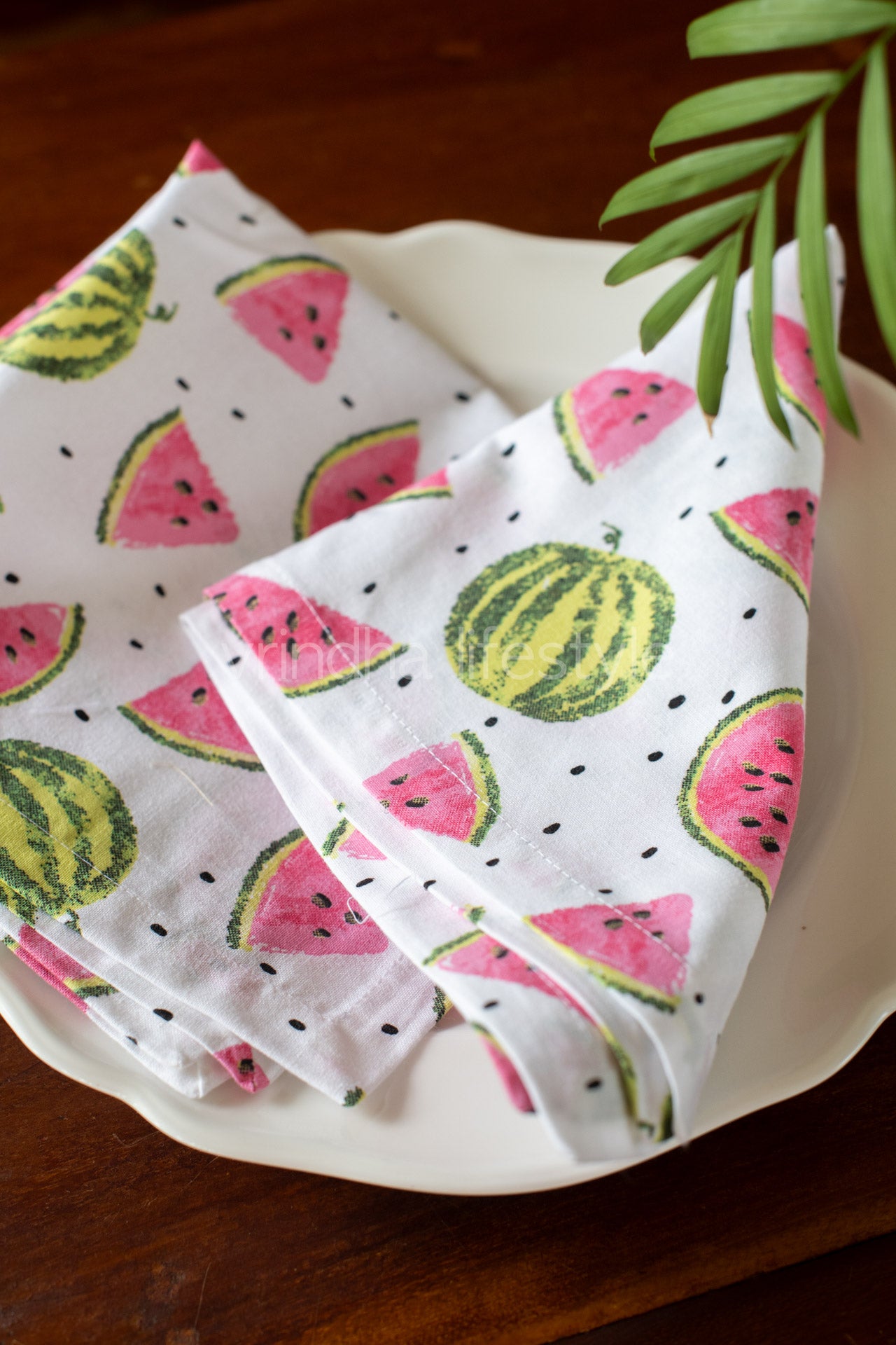 TABLE NAPKIN SET- Printed cotton Set of 6