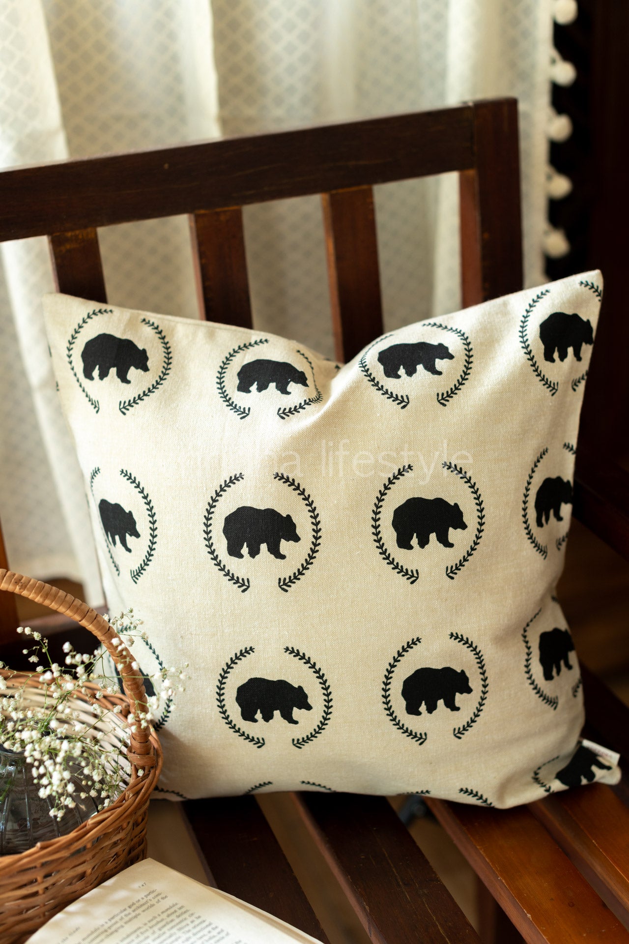 Printed cotton cushion covers-Single unit