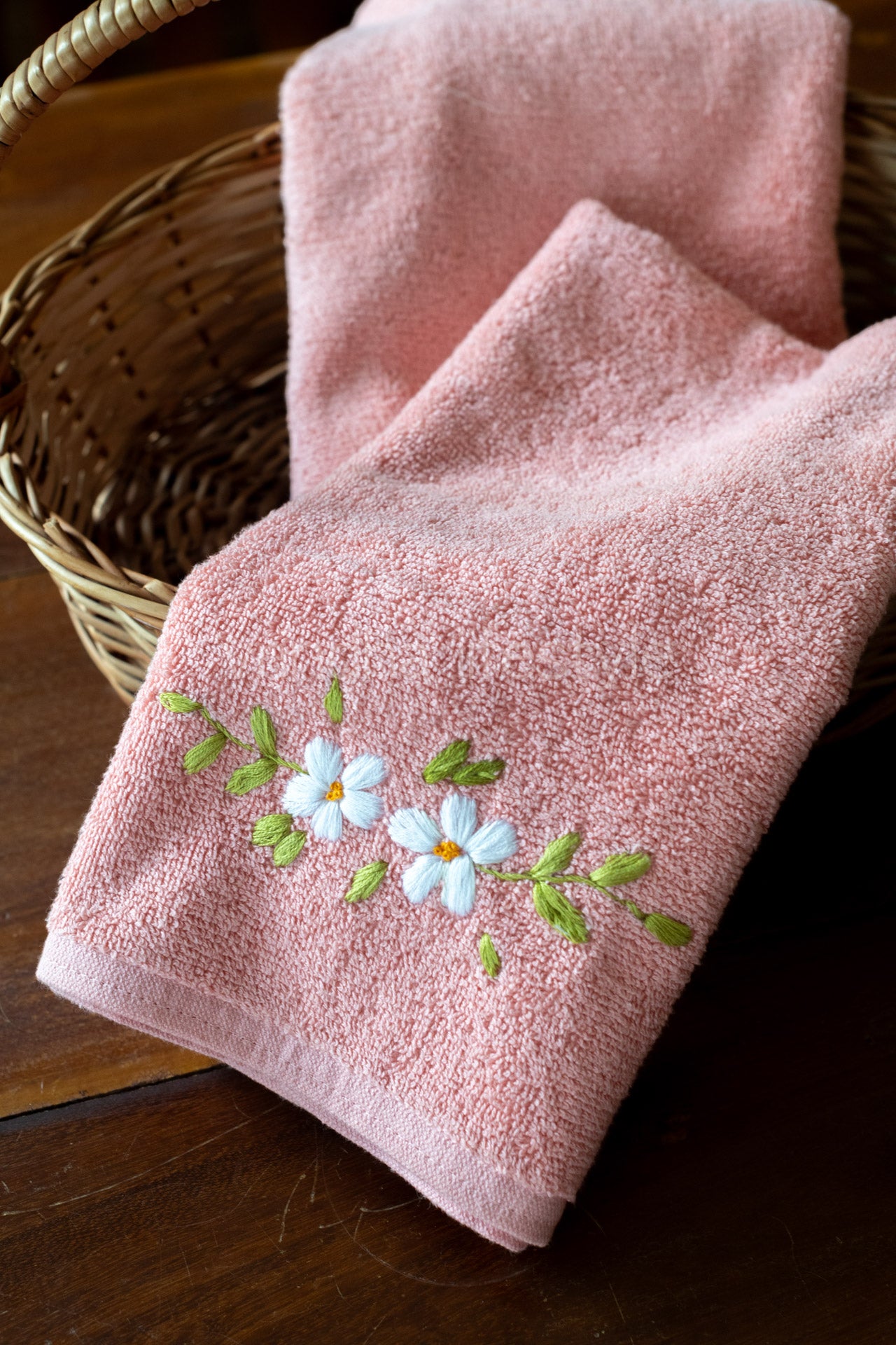 SOFT HAND TOWEL with hand embroidery -16x24 inches( single unit)