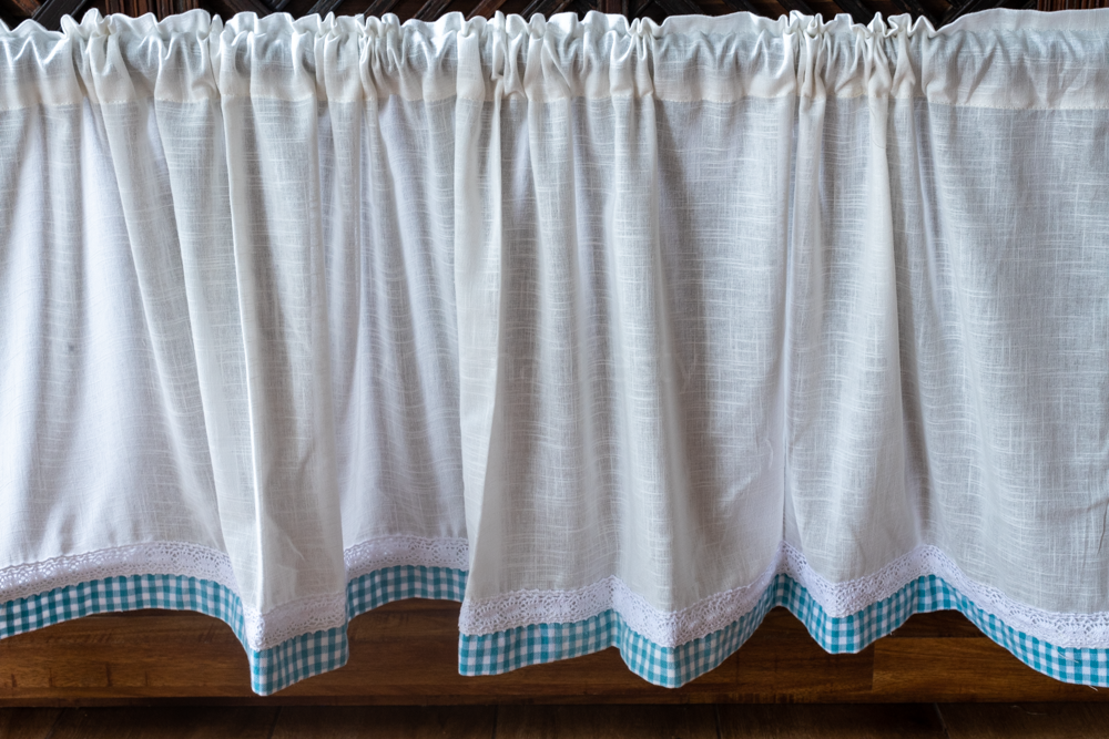 sheer kitchen curtain