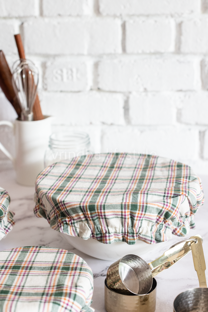 Fabric bowl covers-Set of 3 Small,Medium and Large