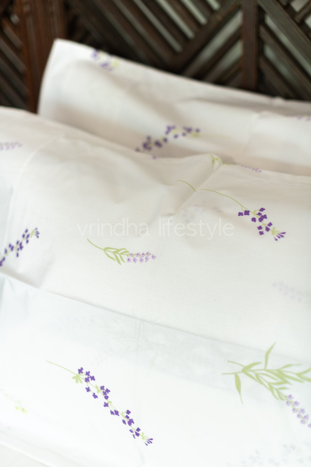 Printed percale cotton bedsheet -400 TC-Super King