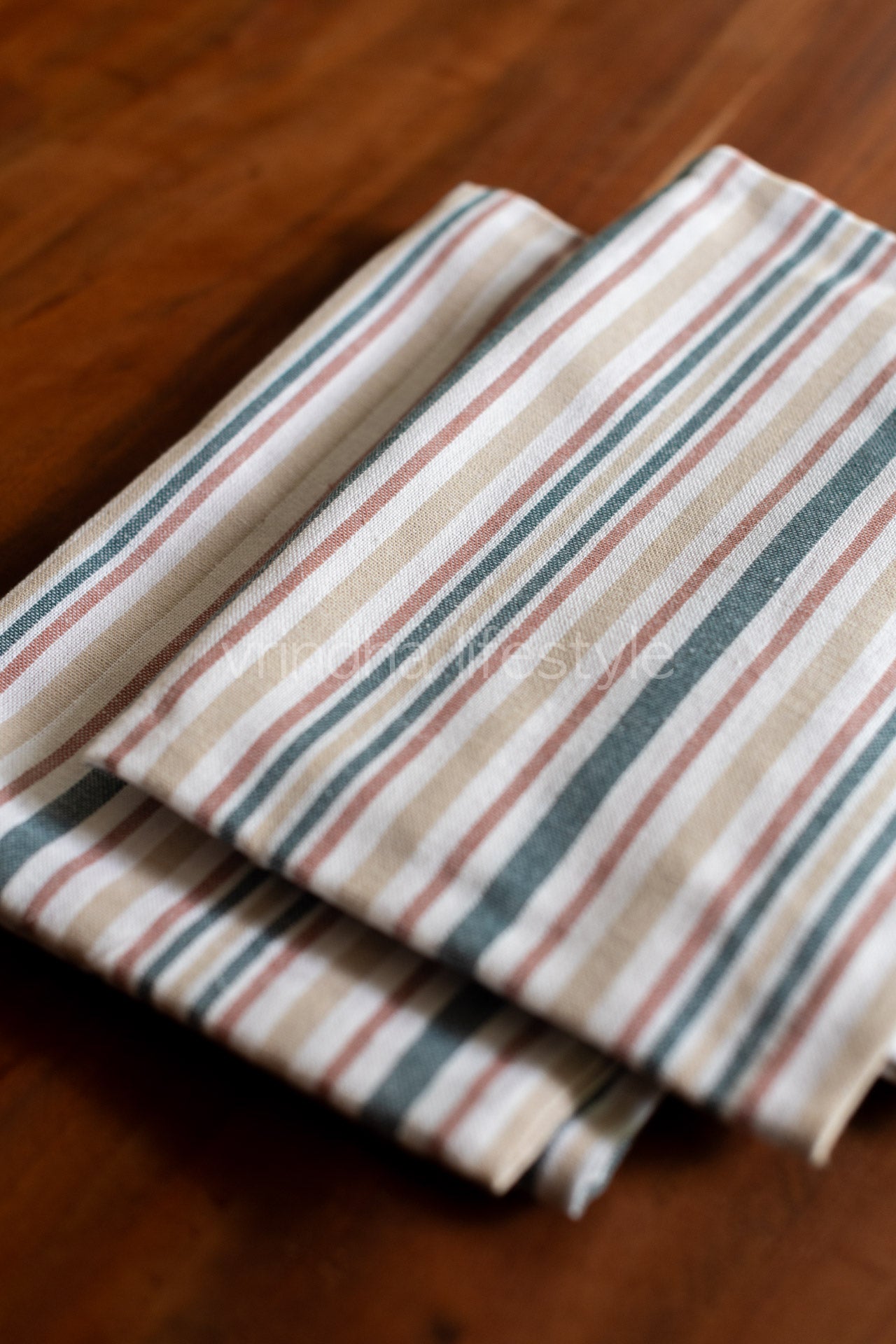 WOVEN COTTON BOLSTER COVERS-set of 2