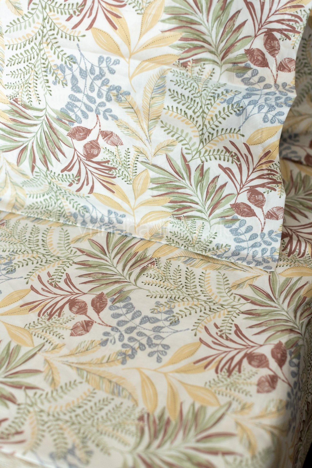 Printed percale cotton bedsheet -400 TC-Super King