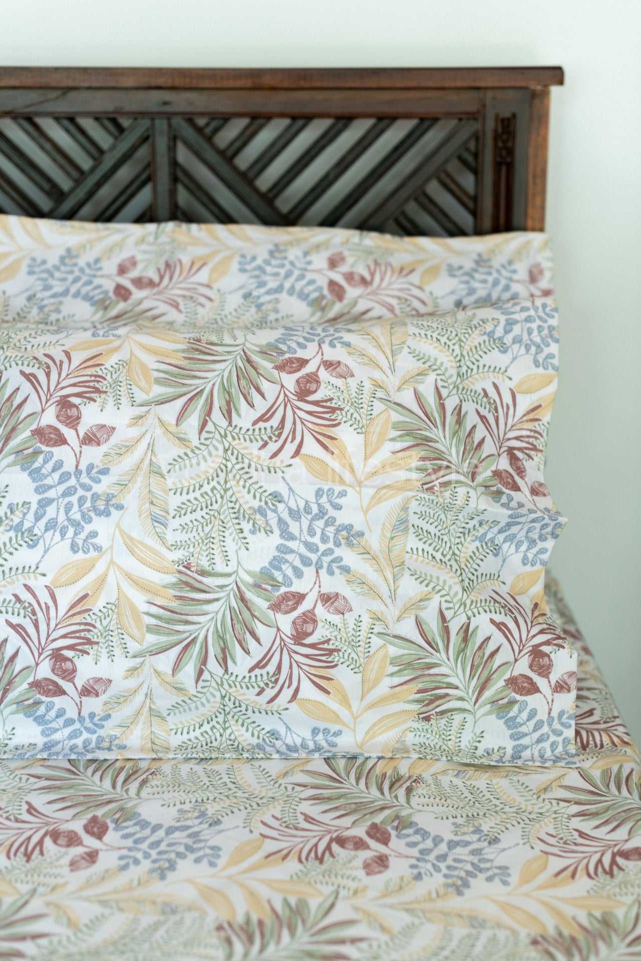 Printed percale cotton bedsheet -400 TC-Super King