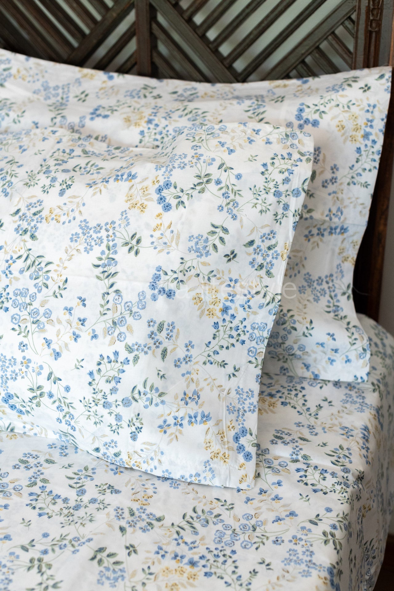 Printed percale cotton bedsheet -400 TC-Super King