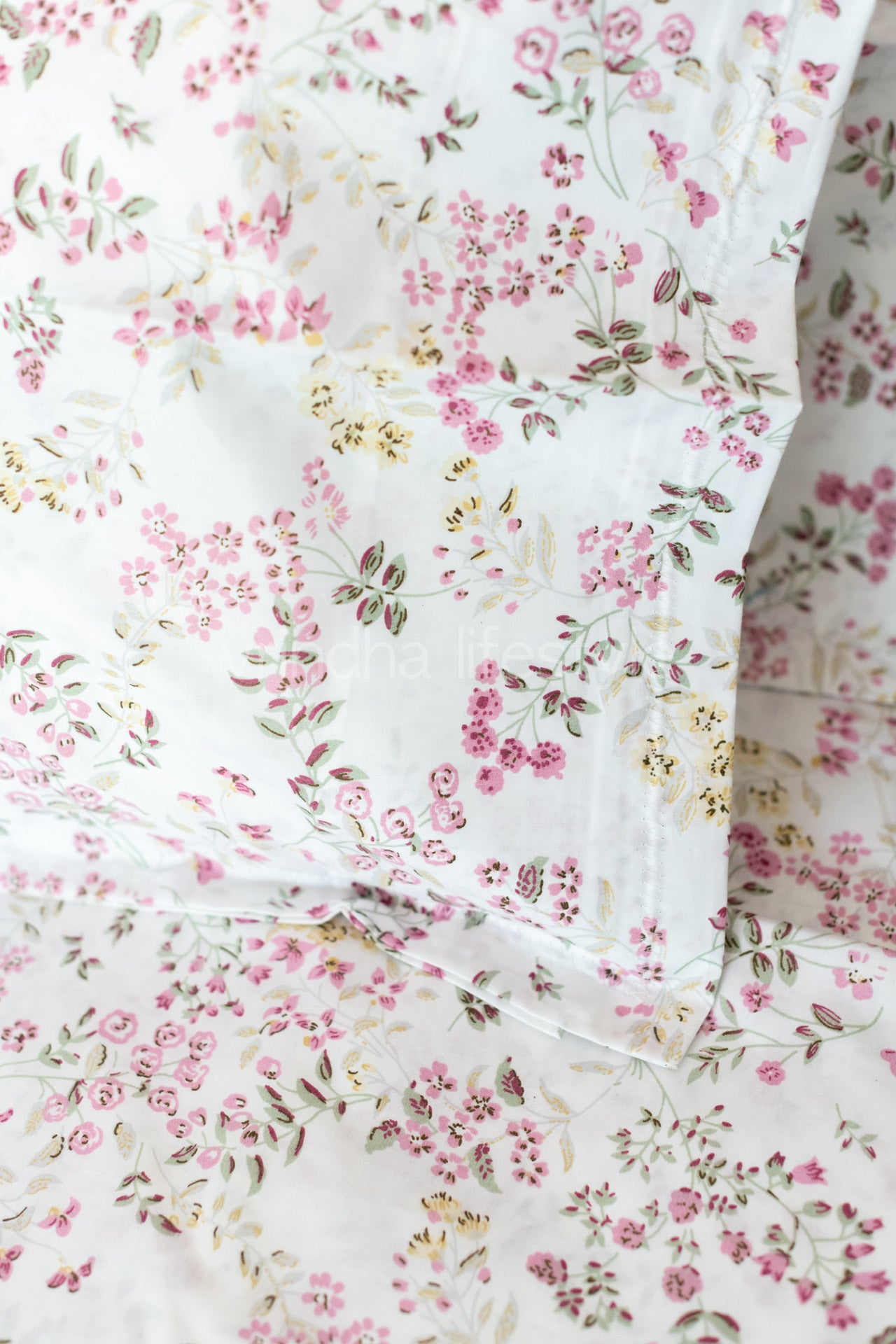 Printed percale cotton bedsheet -400 TC-Super King