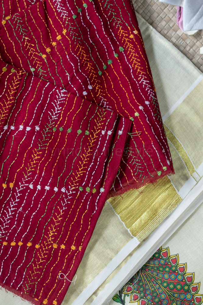KERALA TISSUE SAREE-printed