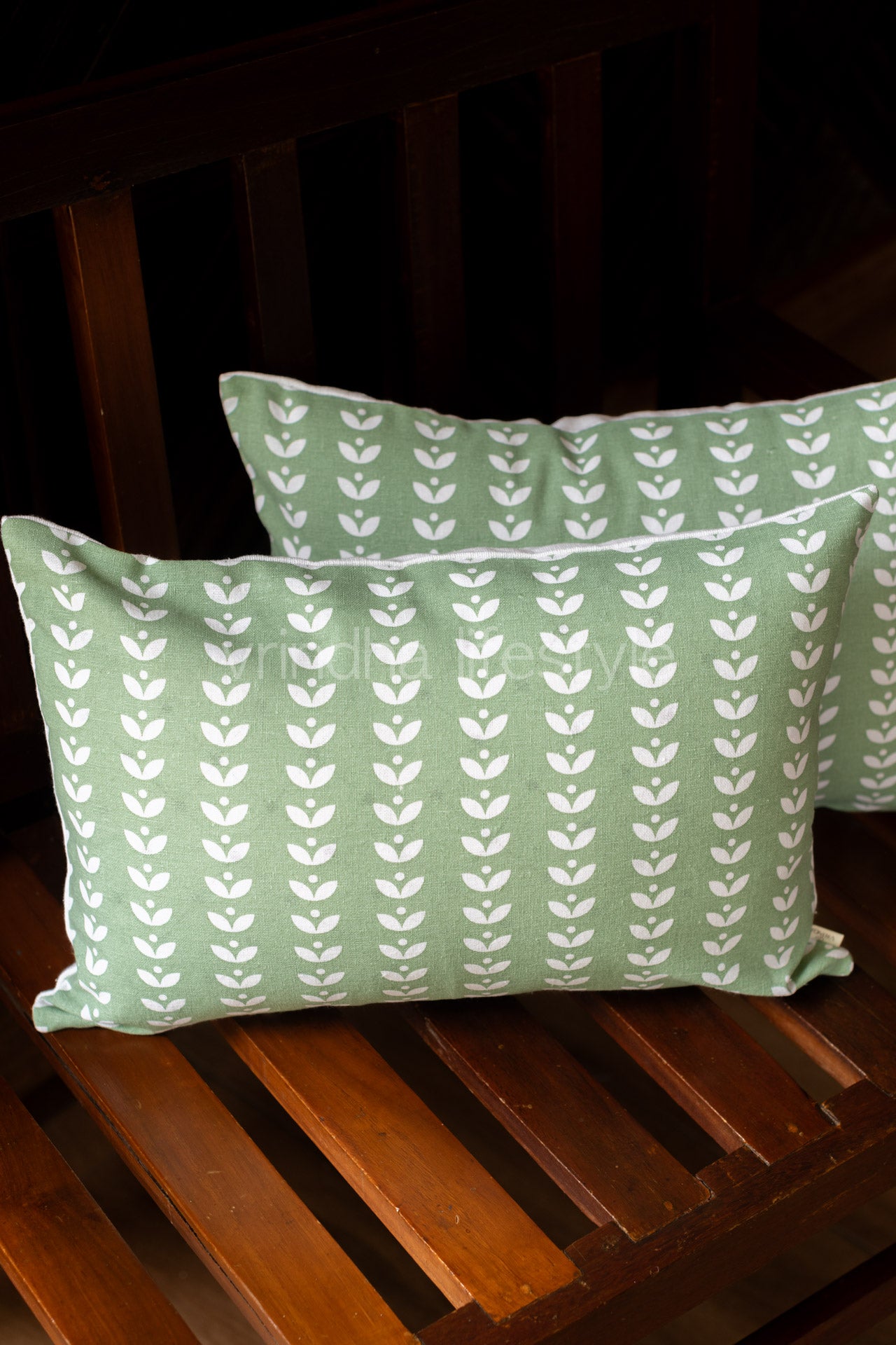 Cotton printed pre-filled cushion-12x18 inches