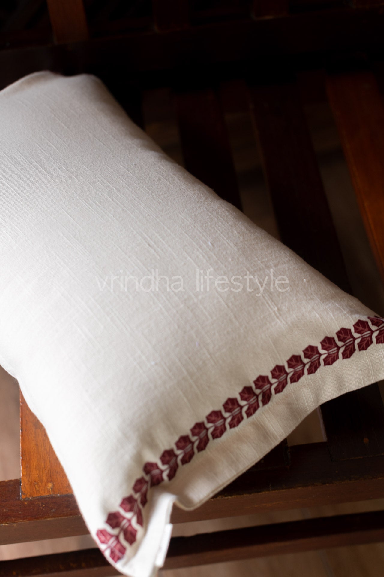 Cotton printed pre-filled cushion-12x18 inches