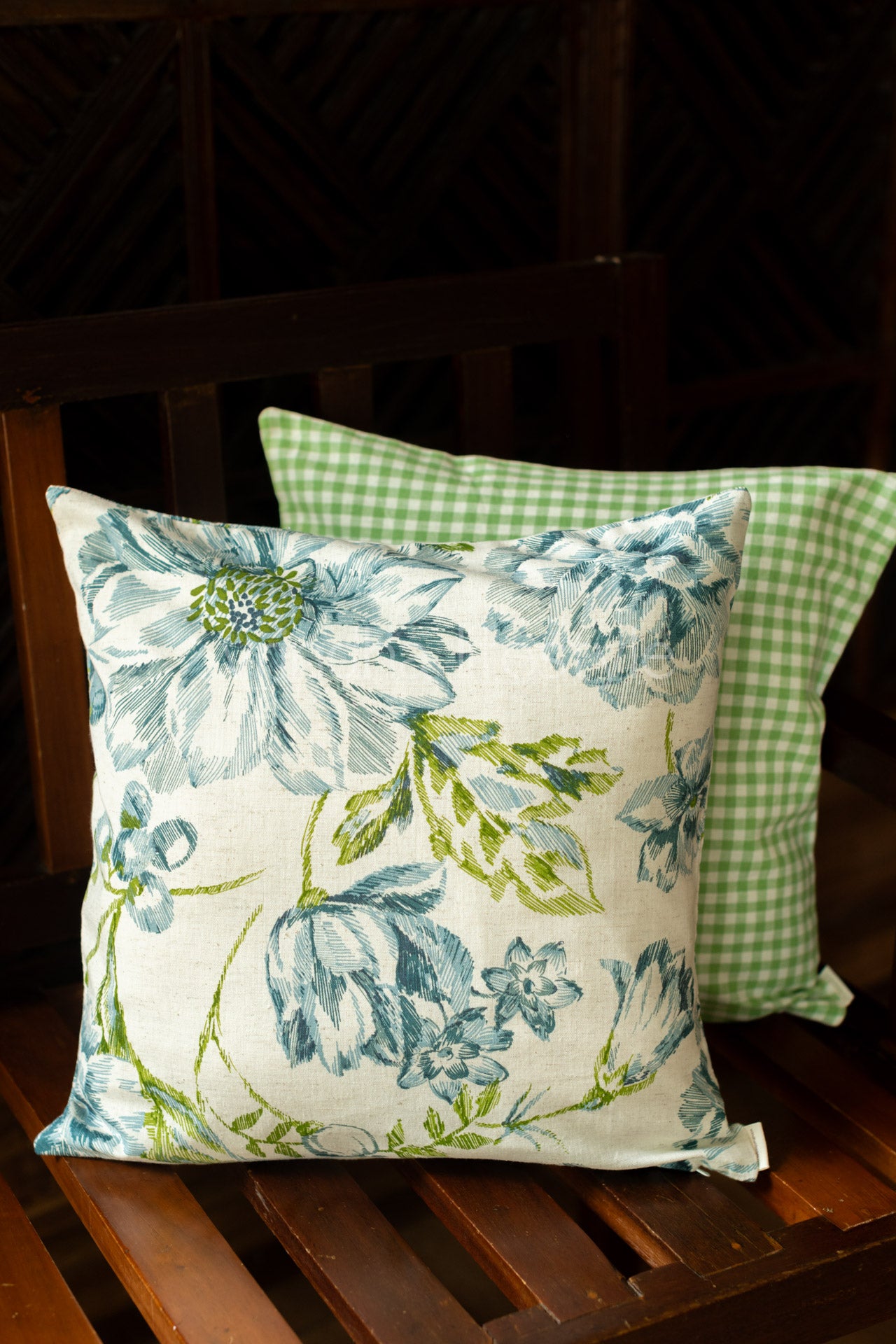 Printed cotton cushion cover -16 inches