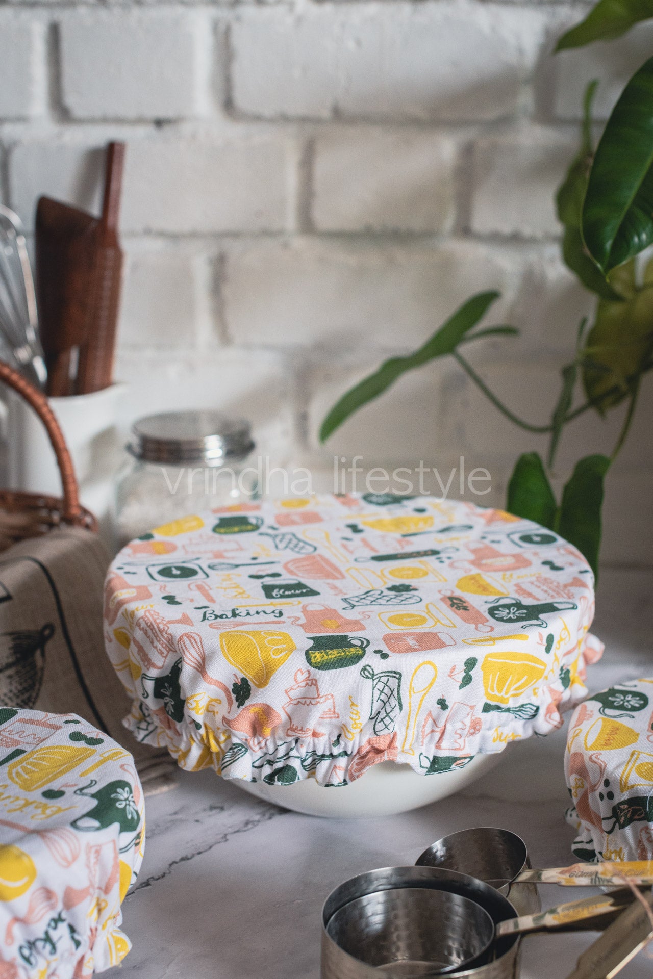 Fabric bowl covers-Set of 3 Small,Medium and Large