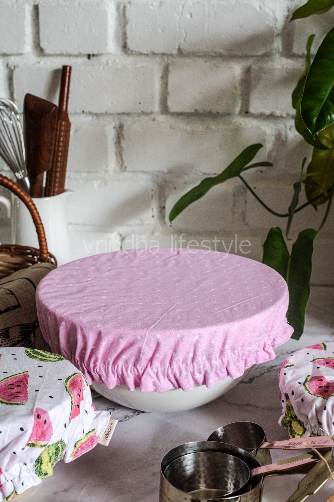 Fabric bowl covers-Set of 3 Small,Medium and Large