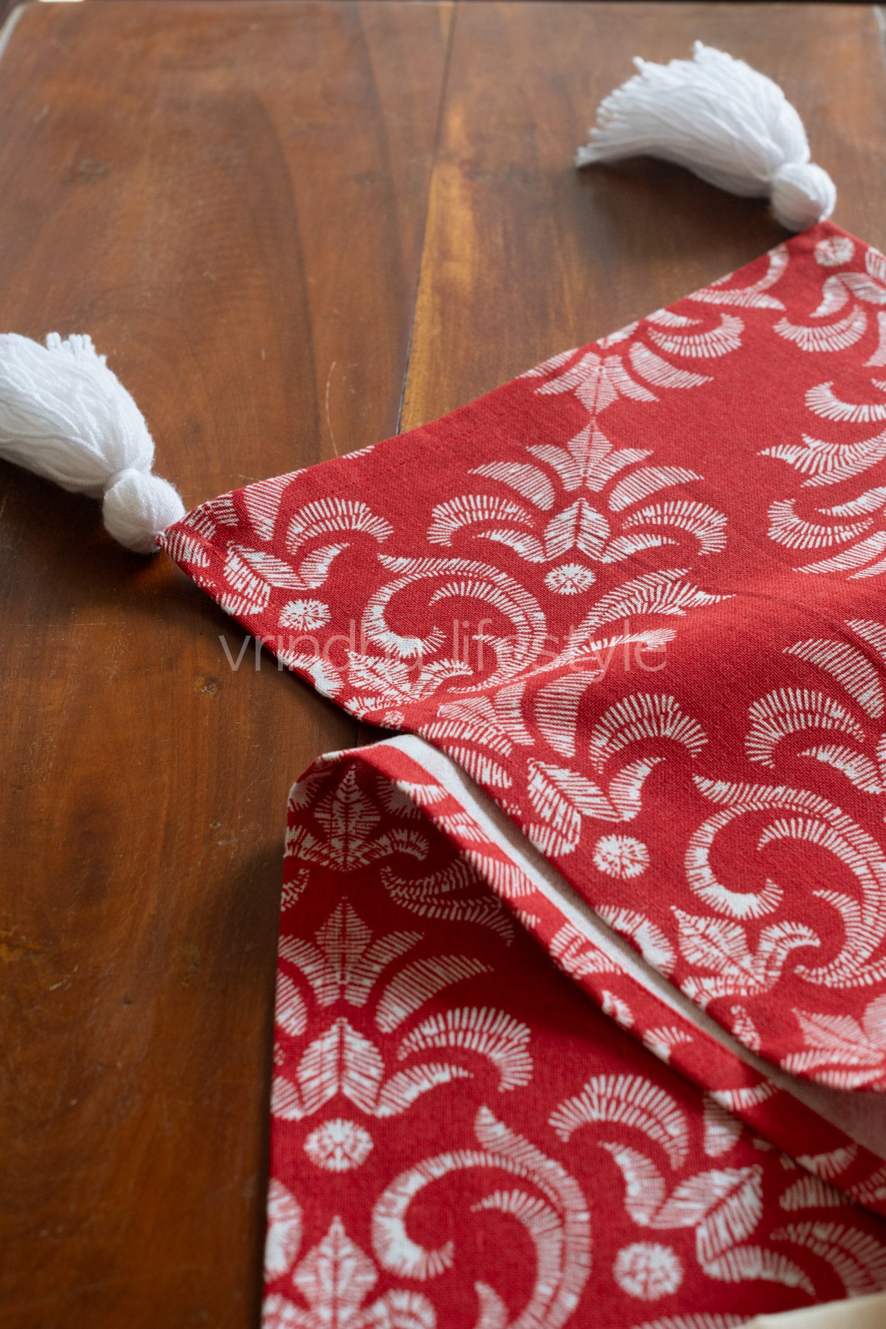 Cotton printed table runner -12x74 inches 6/8 seater-customisable