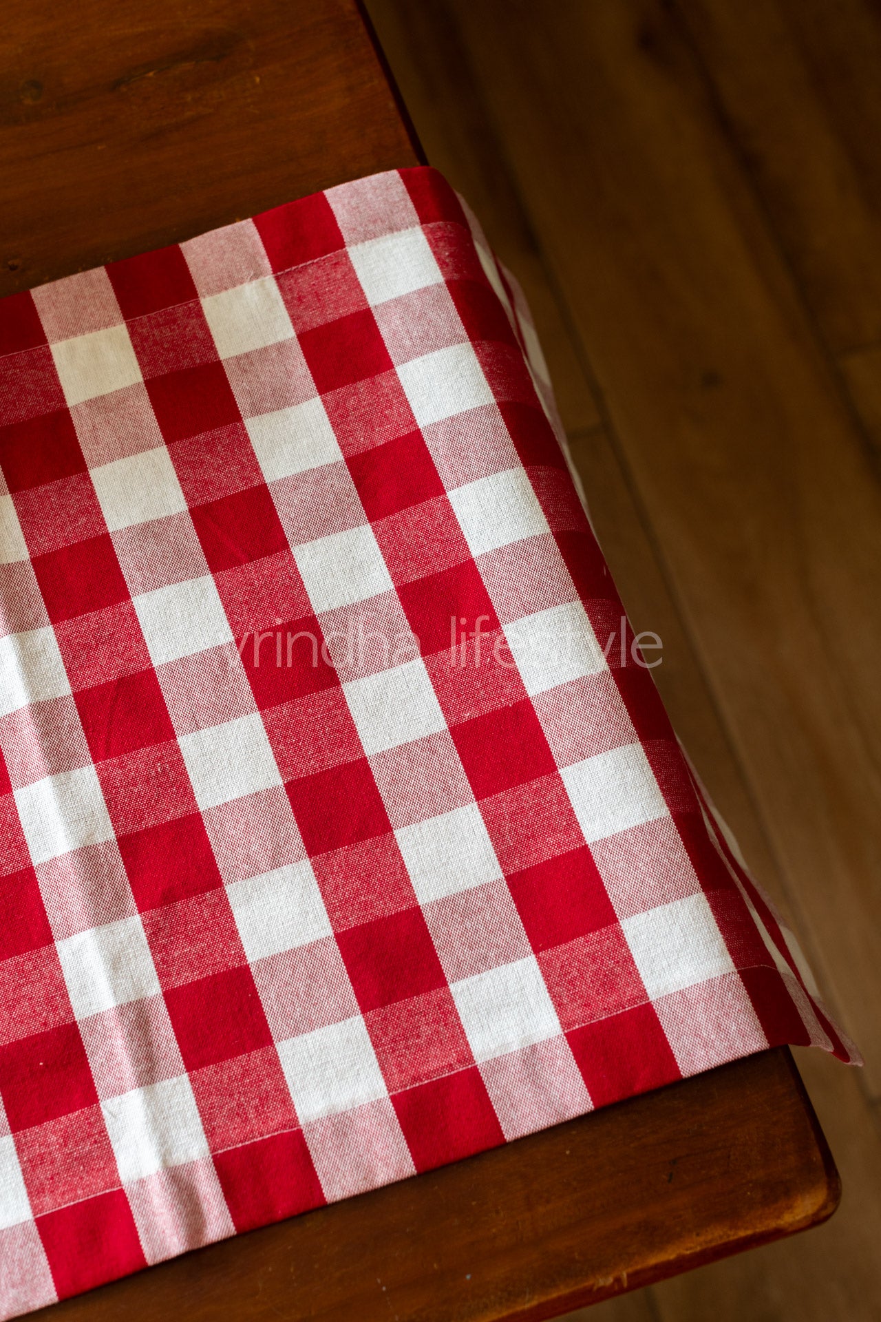 Cotton buffalo checks table runner -15x50 inches -customisable