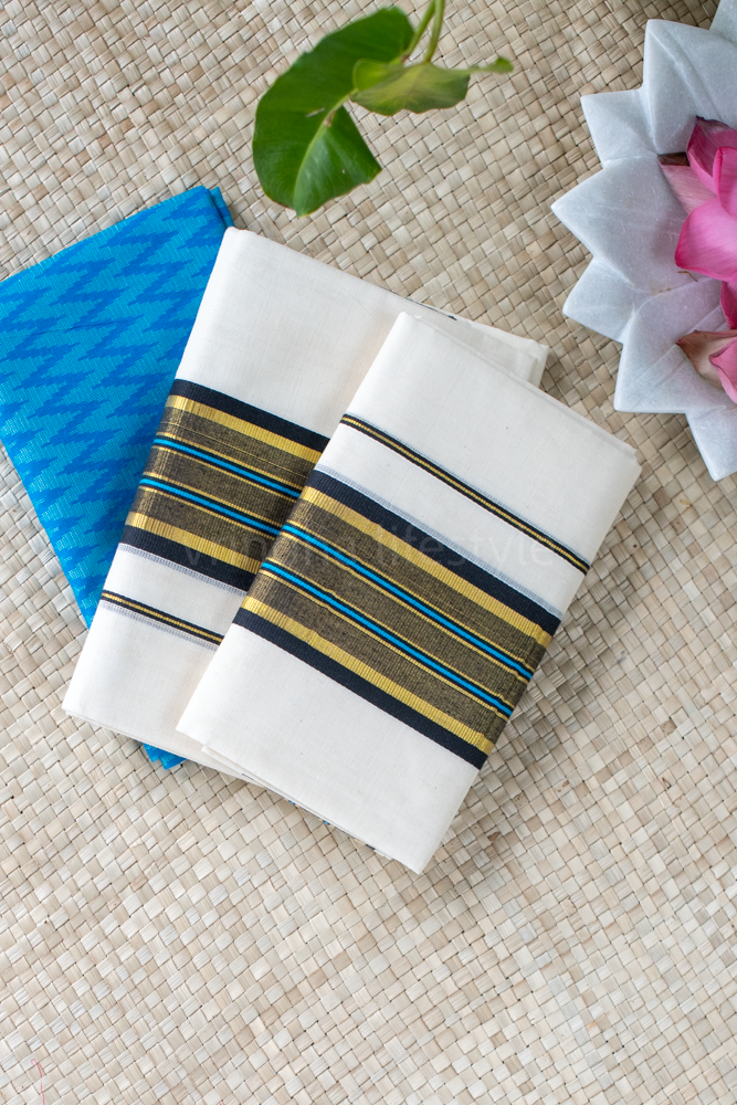 KERALA SET MUNDU-Black