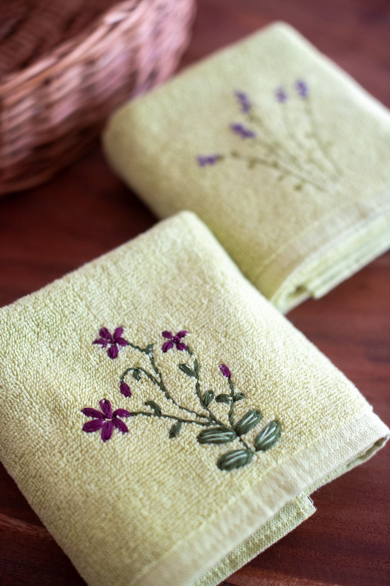 SOFT HAND TOWEL with hand embroidery -16x24 inches( Set of 2)