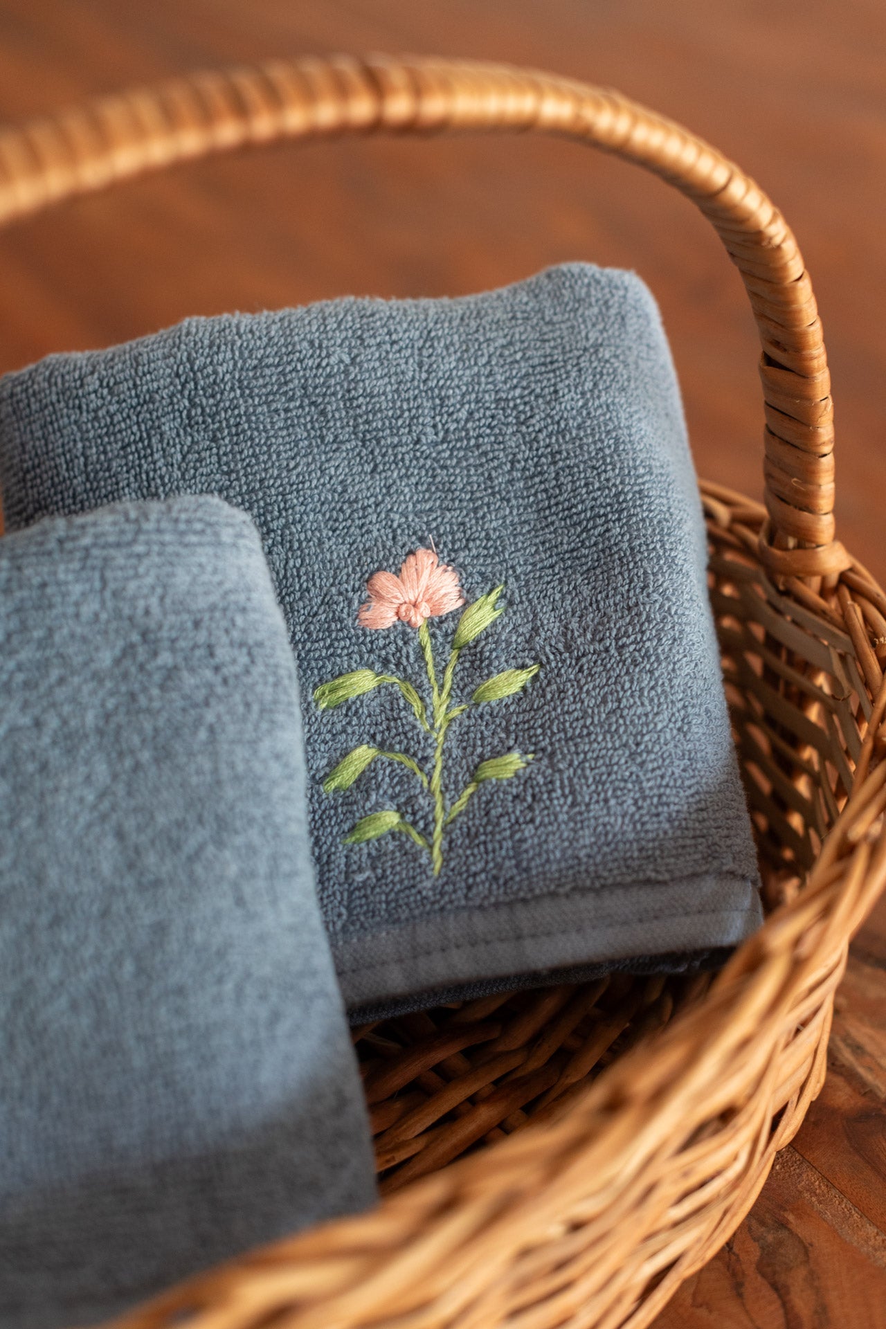 SOFT HAND TOWEL with hand embroidery -16x24 inches( Set of 2)