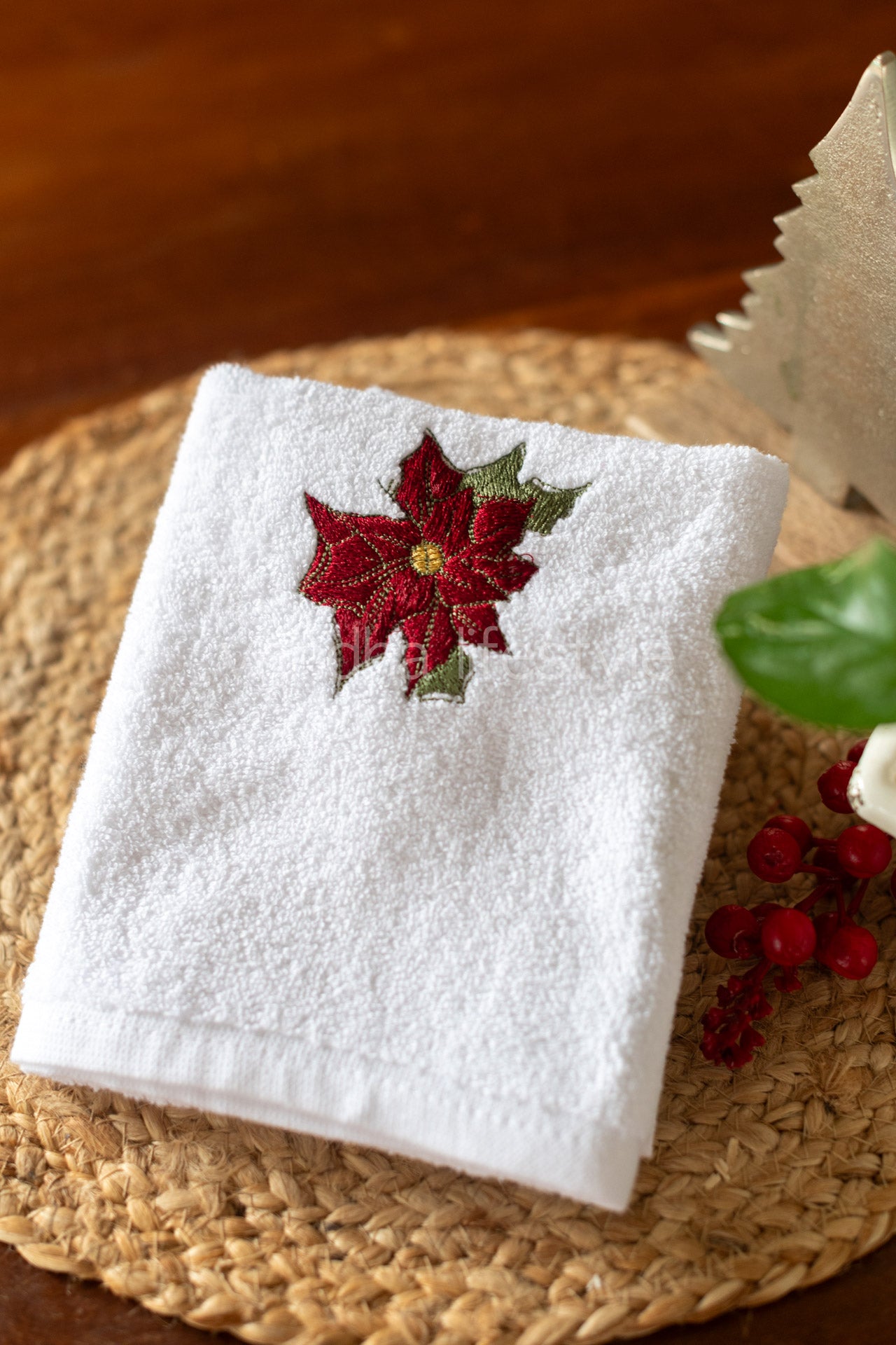 One side terry towels with embroidery -17x26 inches( single unit)-customisable