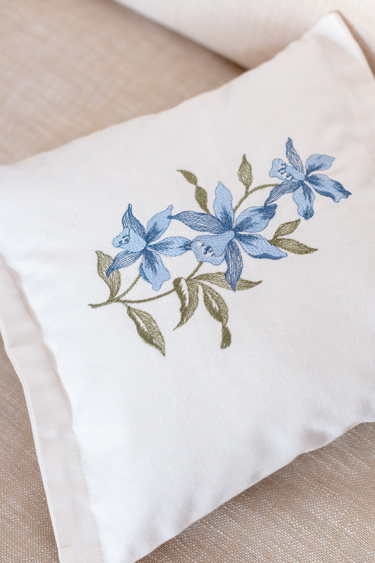 cotton cushion cover with embroidery -Single unit- 12x12 inches( Customisable)
