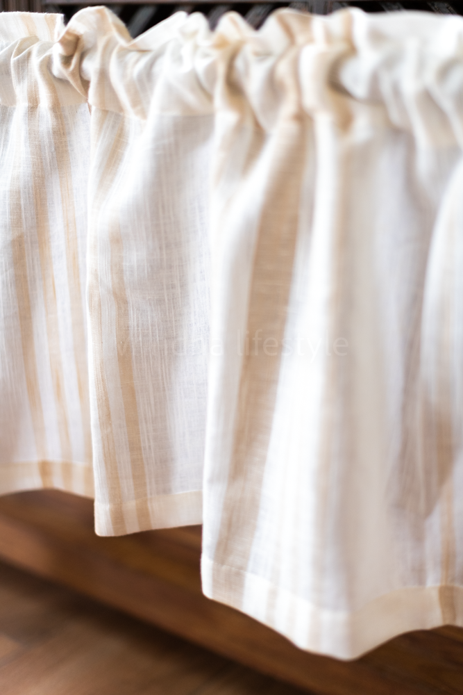 COTTON LINEN KITCHEN VALANCE-customisable