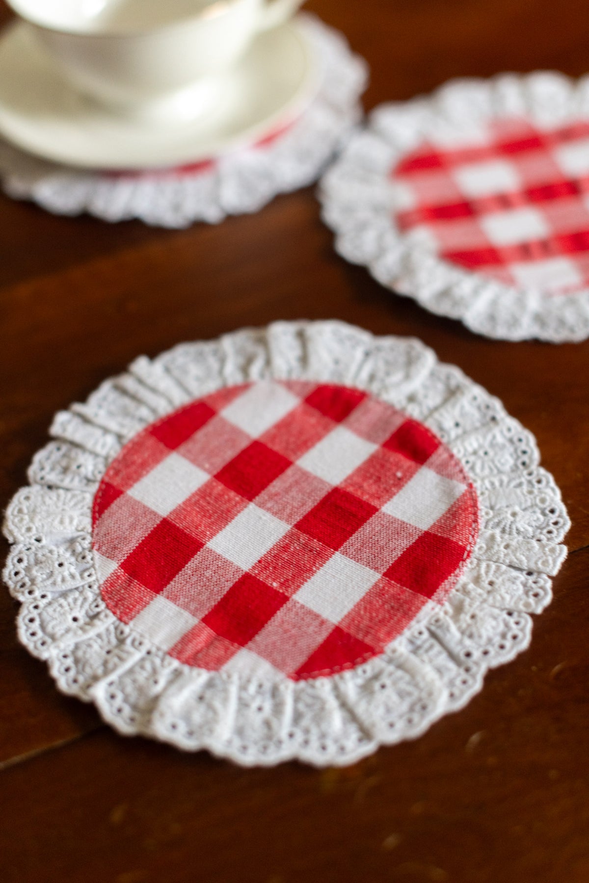 Cotton coasters -set of 4