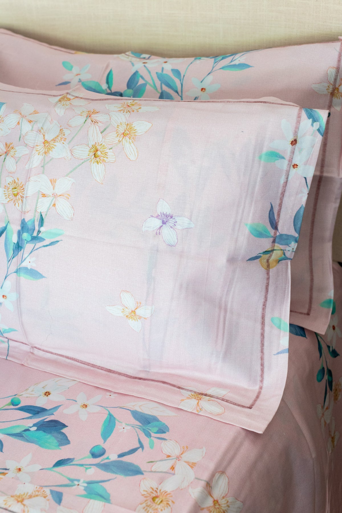 Printed Soft Satin cotton bedsheet -300 TC-Super King