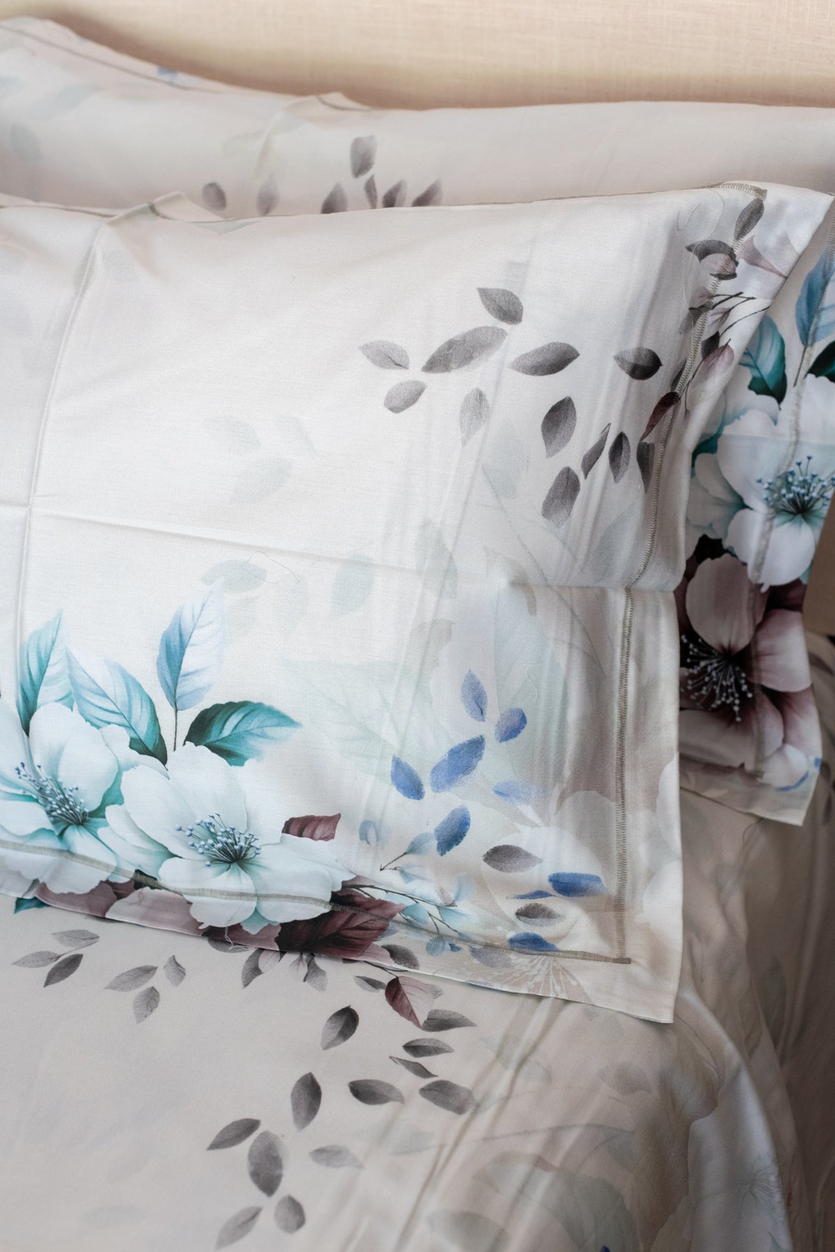 Printed Soft Satin cotton bedsheet -300 TC-Super King