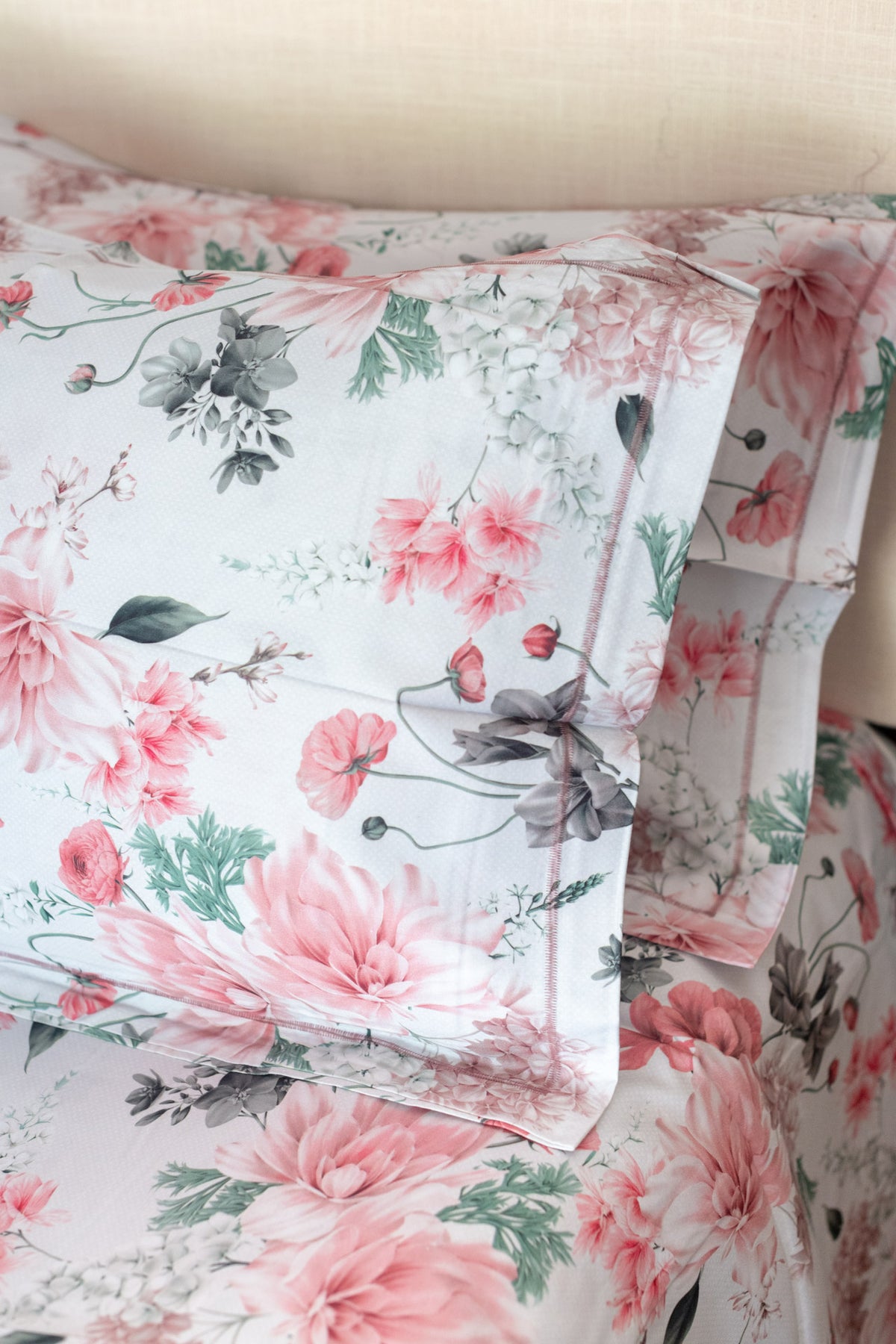 Printed Soft Satin cotton bedsheet -300 TC-Super King