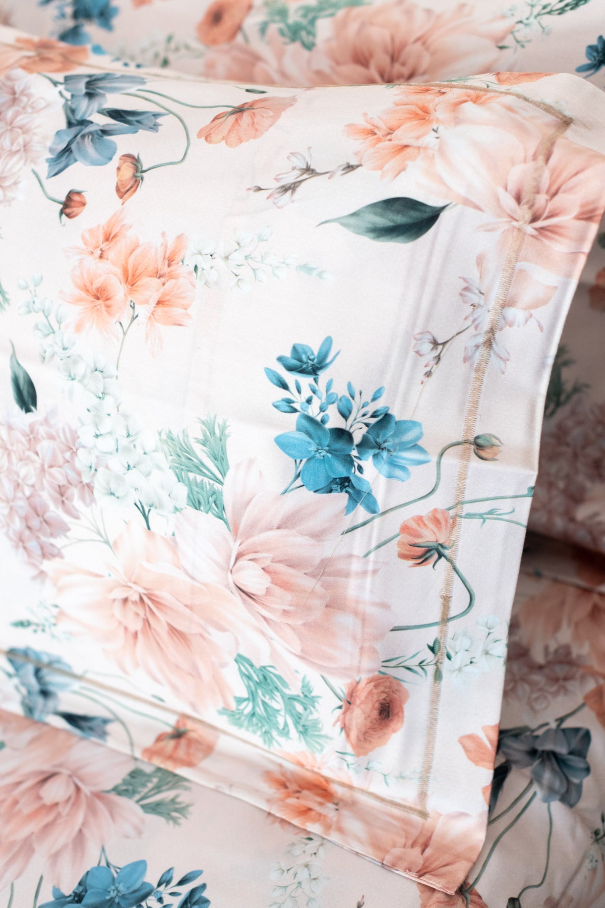 Printed Soft Satin cotton bedsheet -300 TC-Super King