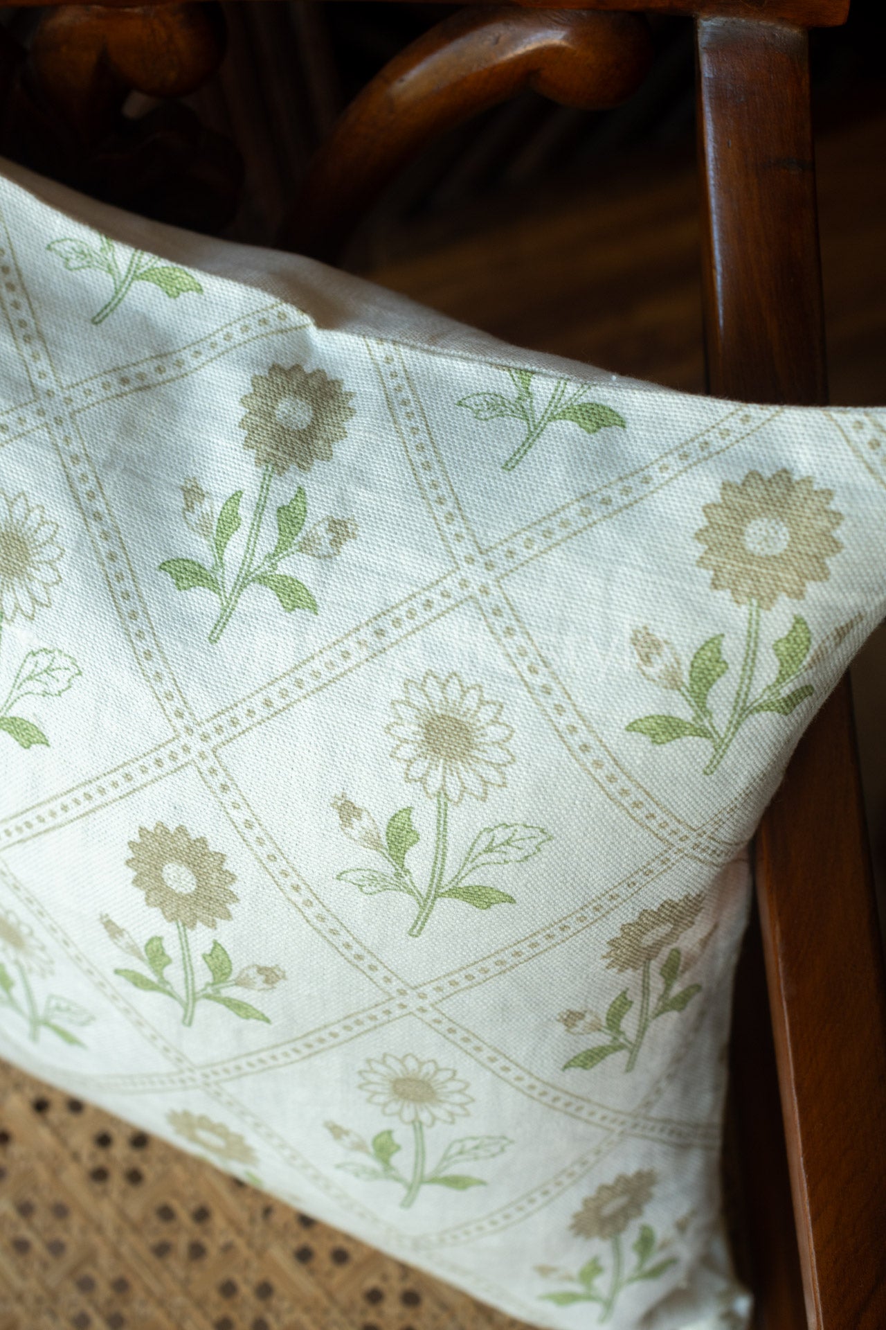 Printed Pure linen cushion cover-Single unit