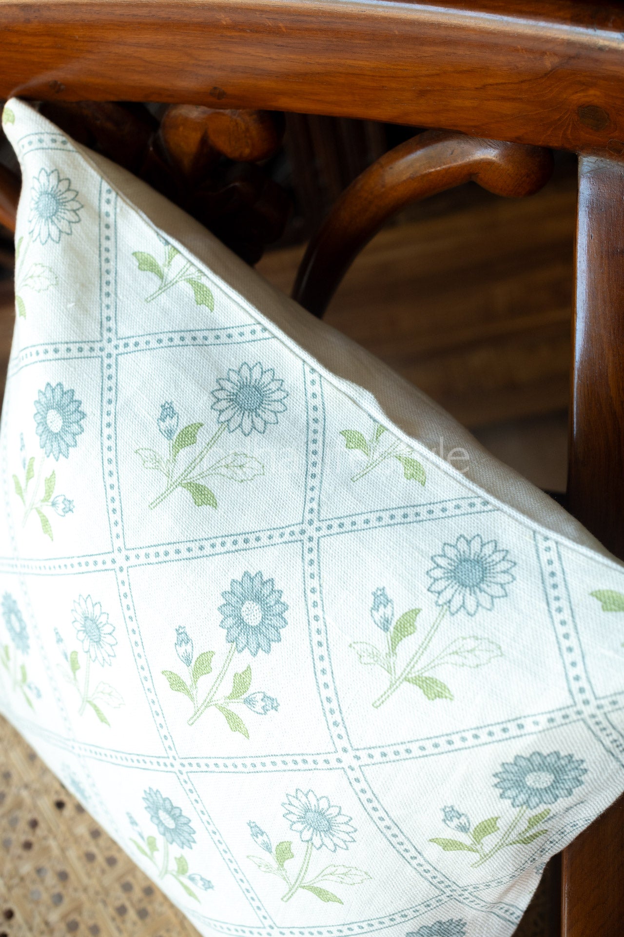 Printed Pure linen cushion cover-Single unit