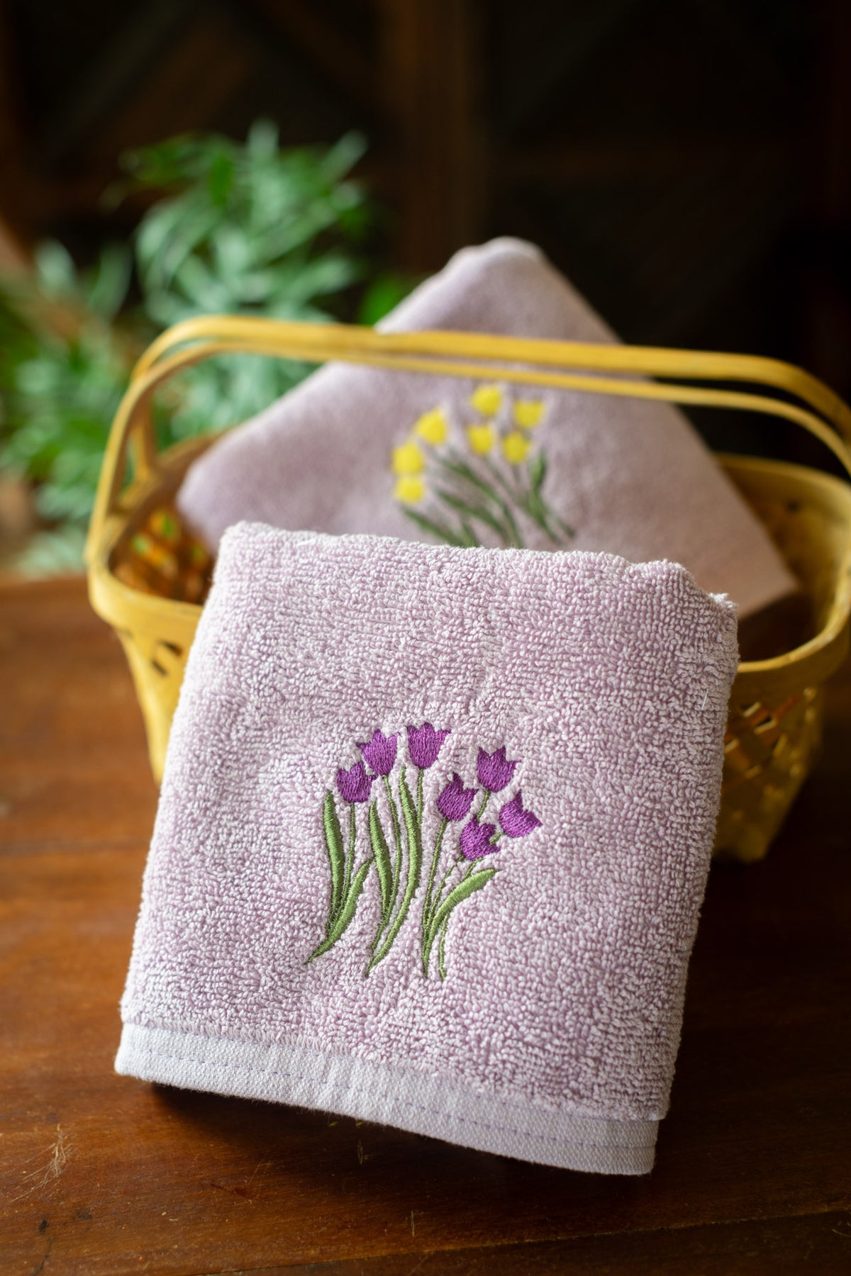 SOFT HAND TOWEL with embroidery -16x24 inches( Set of 2)