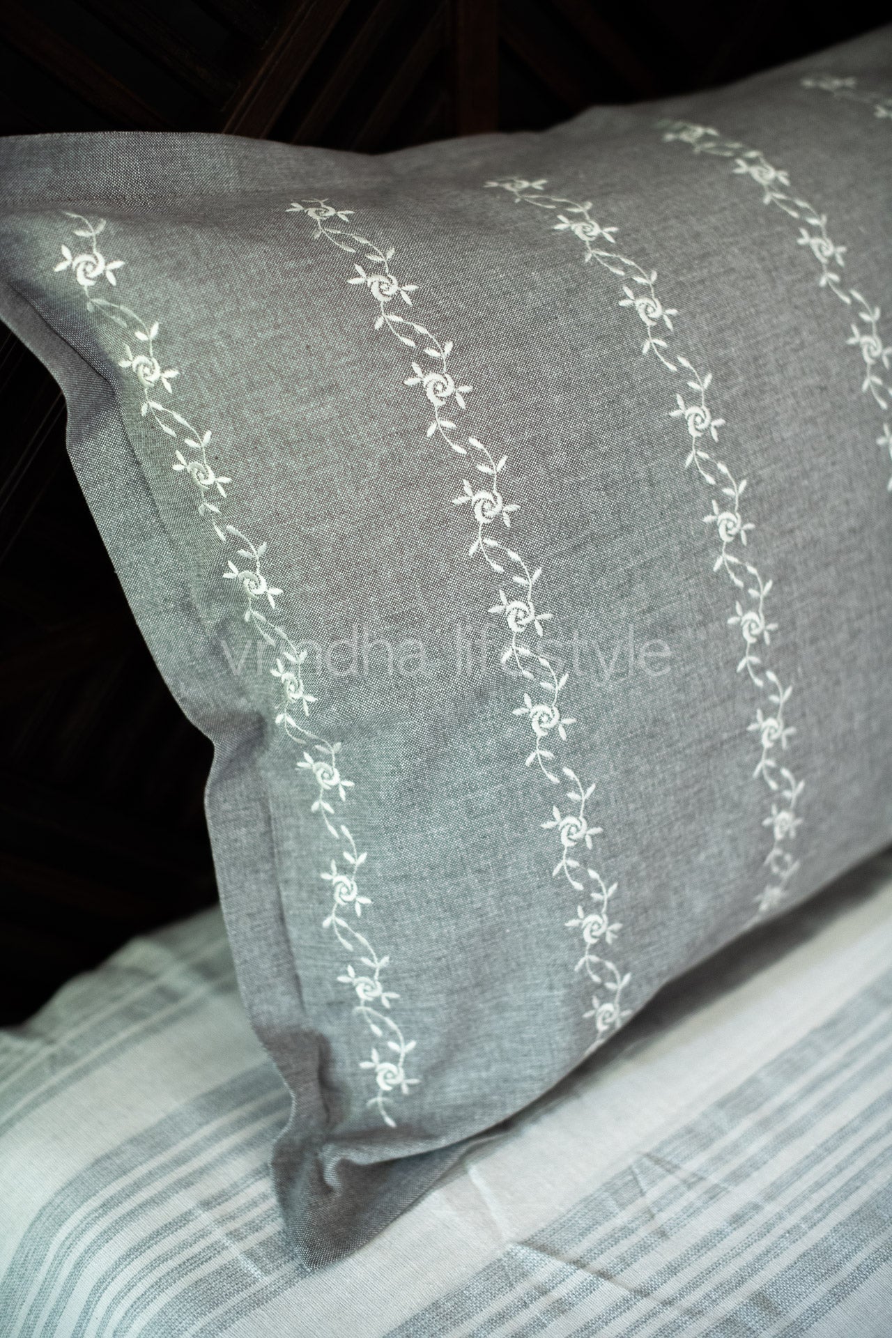 COTTON BED SHEET and floral embroidery cotton pillow cover -Single|Kids Collection