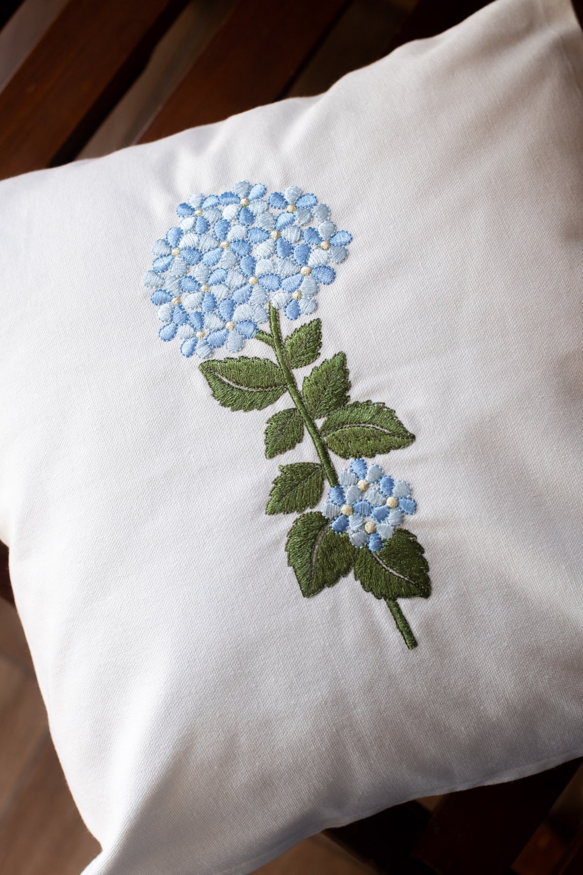 Cotton cushion cover with embroidery -Single unit- 16x16 inches-customisable
