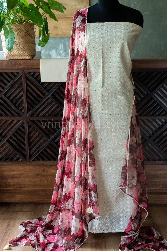 COTTON HAKOBA SALWAR MATERIAL – Vrindha Lifestyle