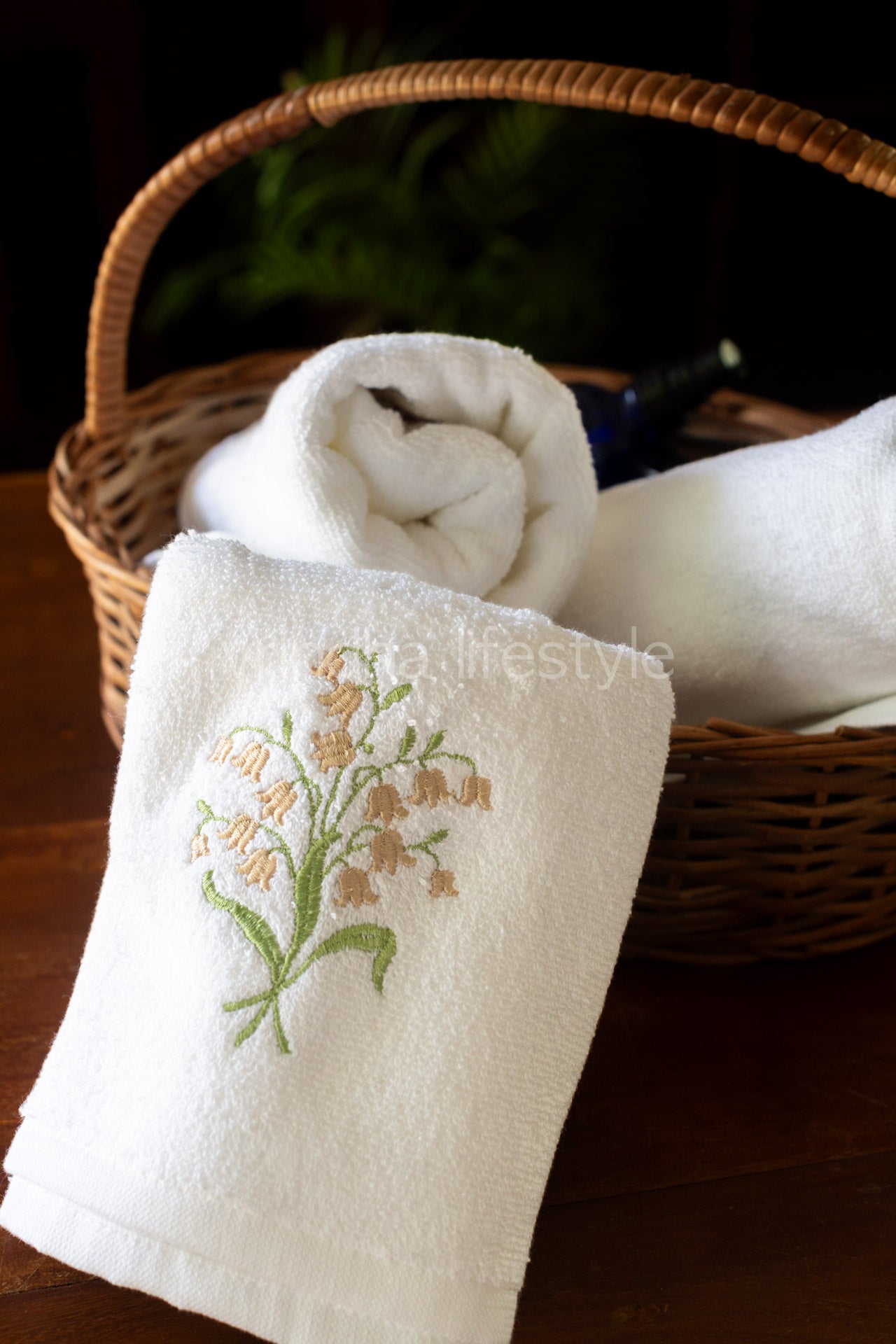 SOFT HAND TOWEL with embroidery -17x26 inches( single unit