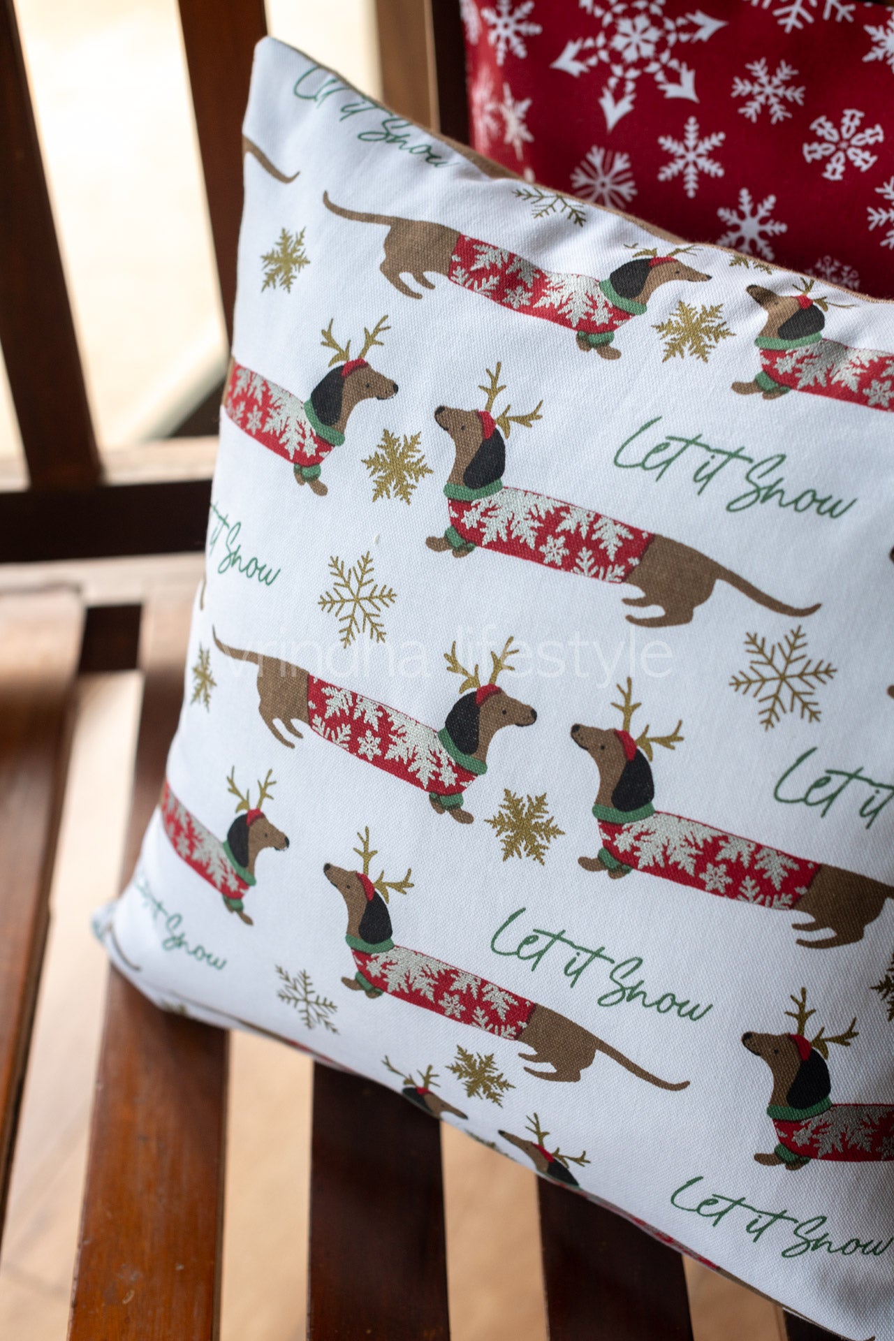 Printed cotton cushion cover-Single unit