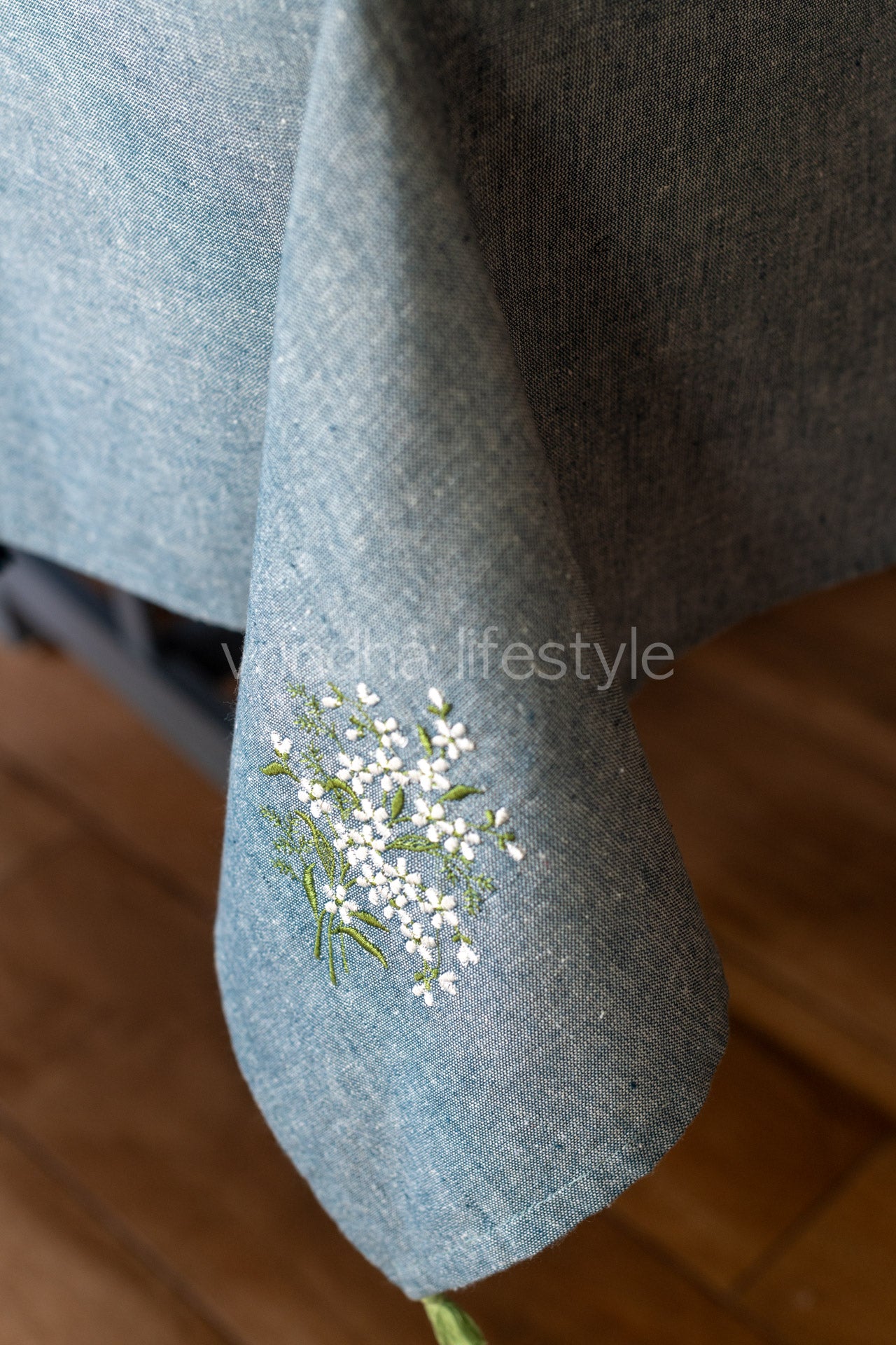 COFFEE TABLE CLOTH with embroidery -42x42 inches