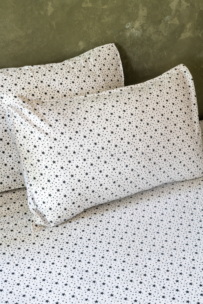 COTTON PRINTED BEDSHEET WITH PLAIN BORDER-King size