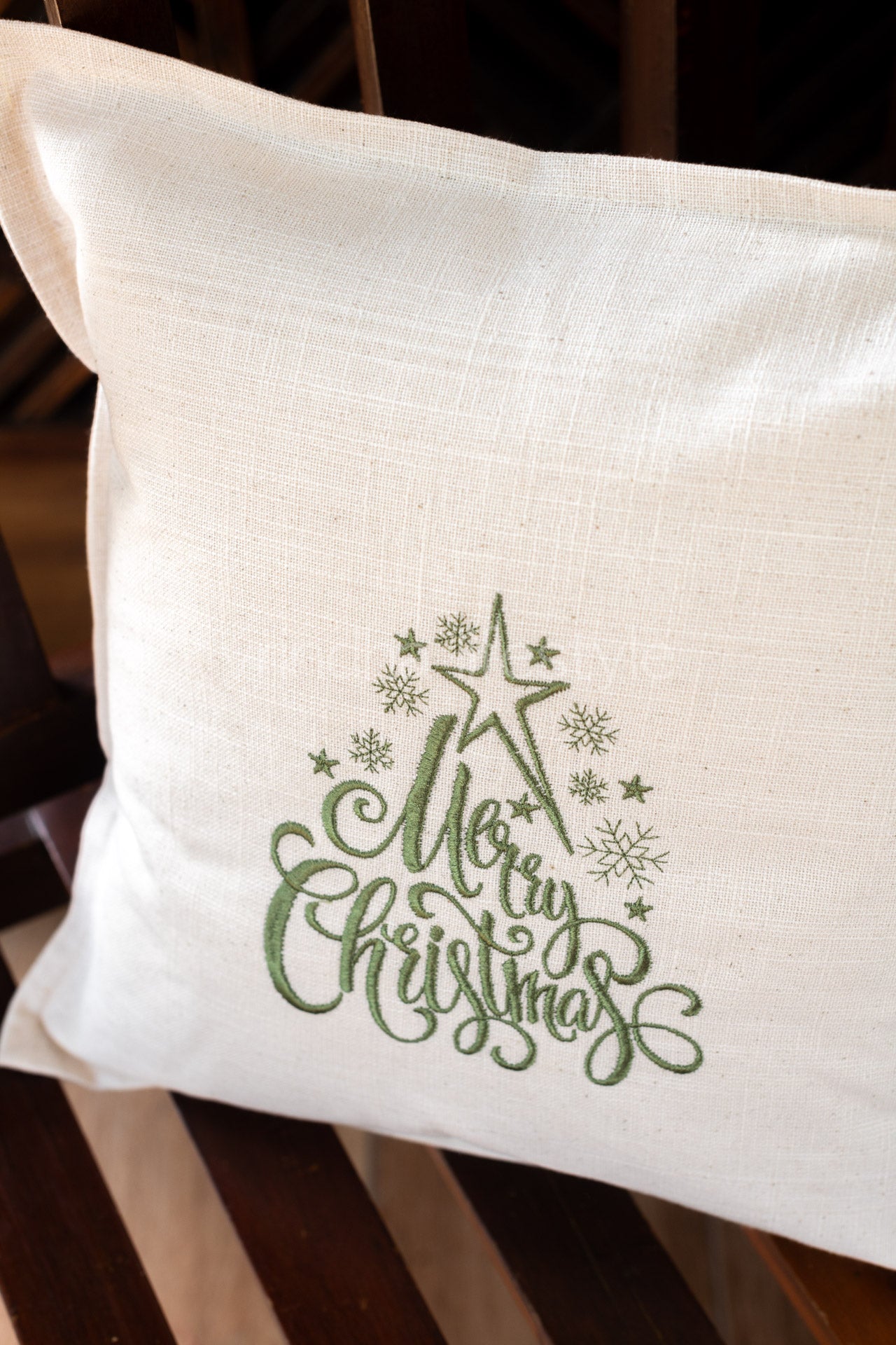 Cotton cushion cover with embroidery ,with flap opening-Single unit- 16x16 inches-customisable