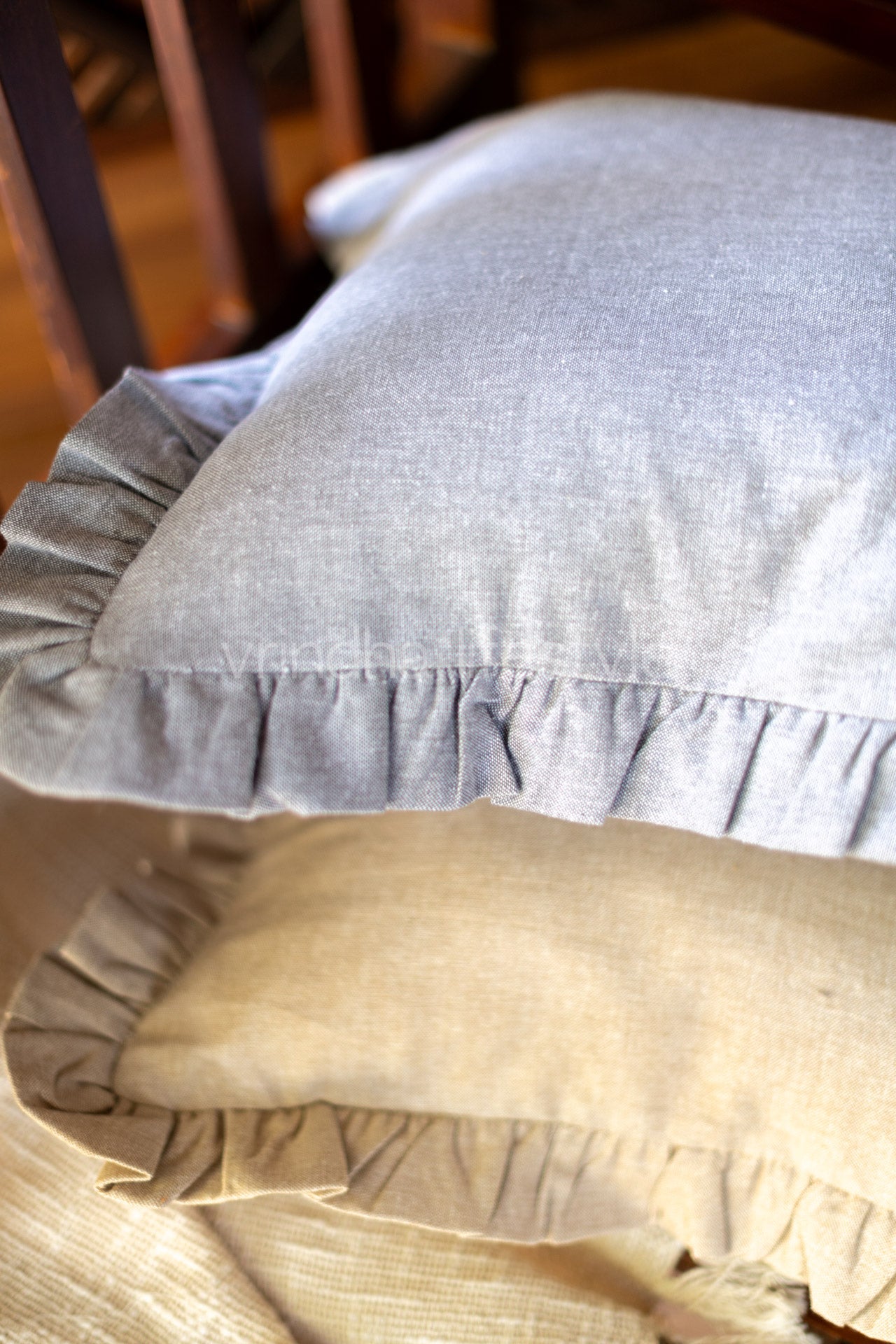 COTTON CUSHION COVERS with frill-Single Unit-Customisable