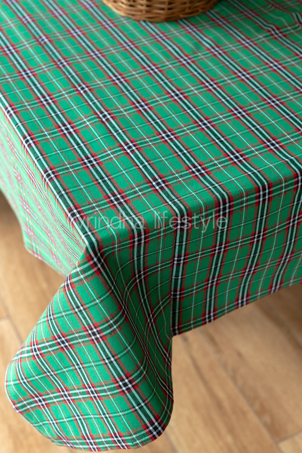 Woven cotton table cloth-8 seater-customisable